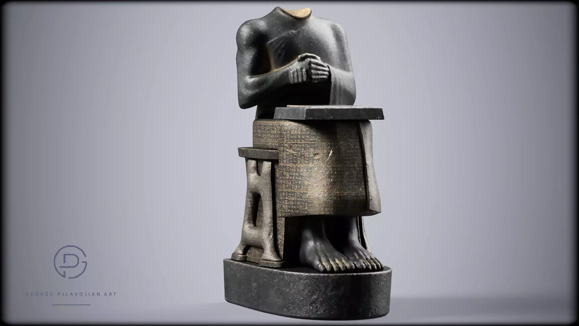 GUDEA PRINCE DE LAGASH STATUE  3D model_0