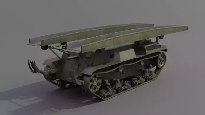 Soko Sagyo Ki Armoured Engineering Vehicle Low-poly 3D model