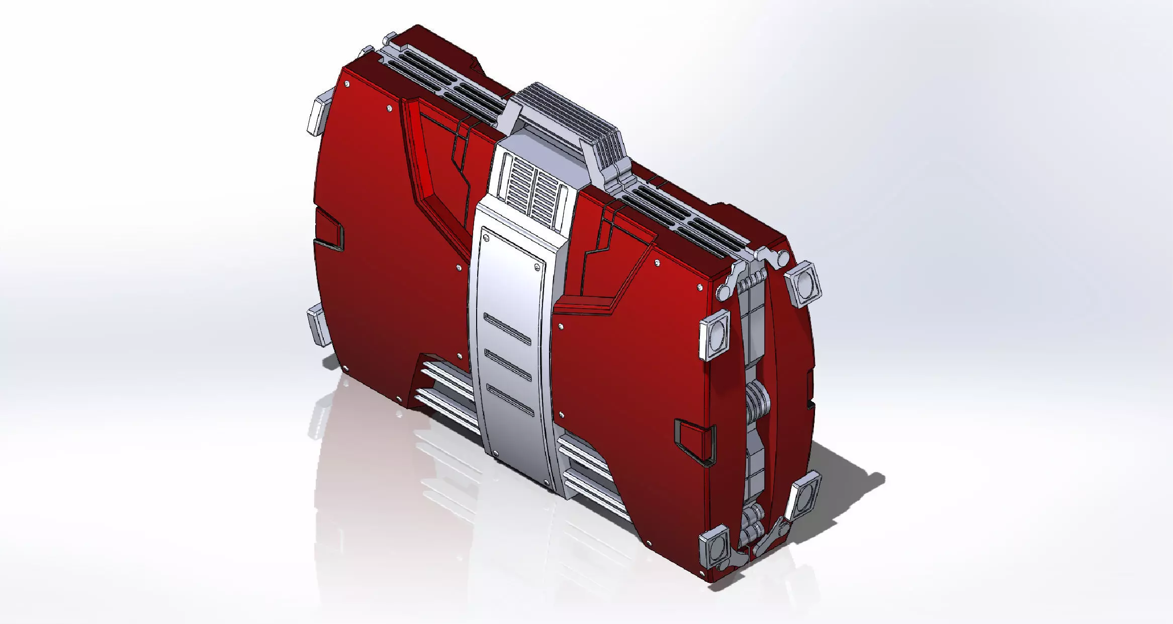 Iron Man Mark 5 Laptop Case 3D print model