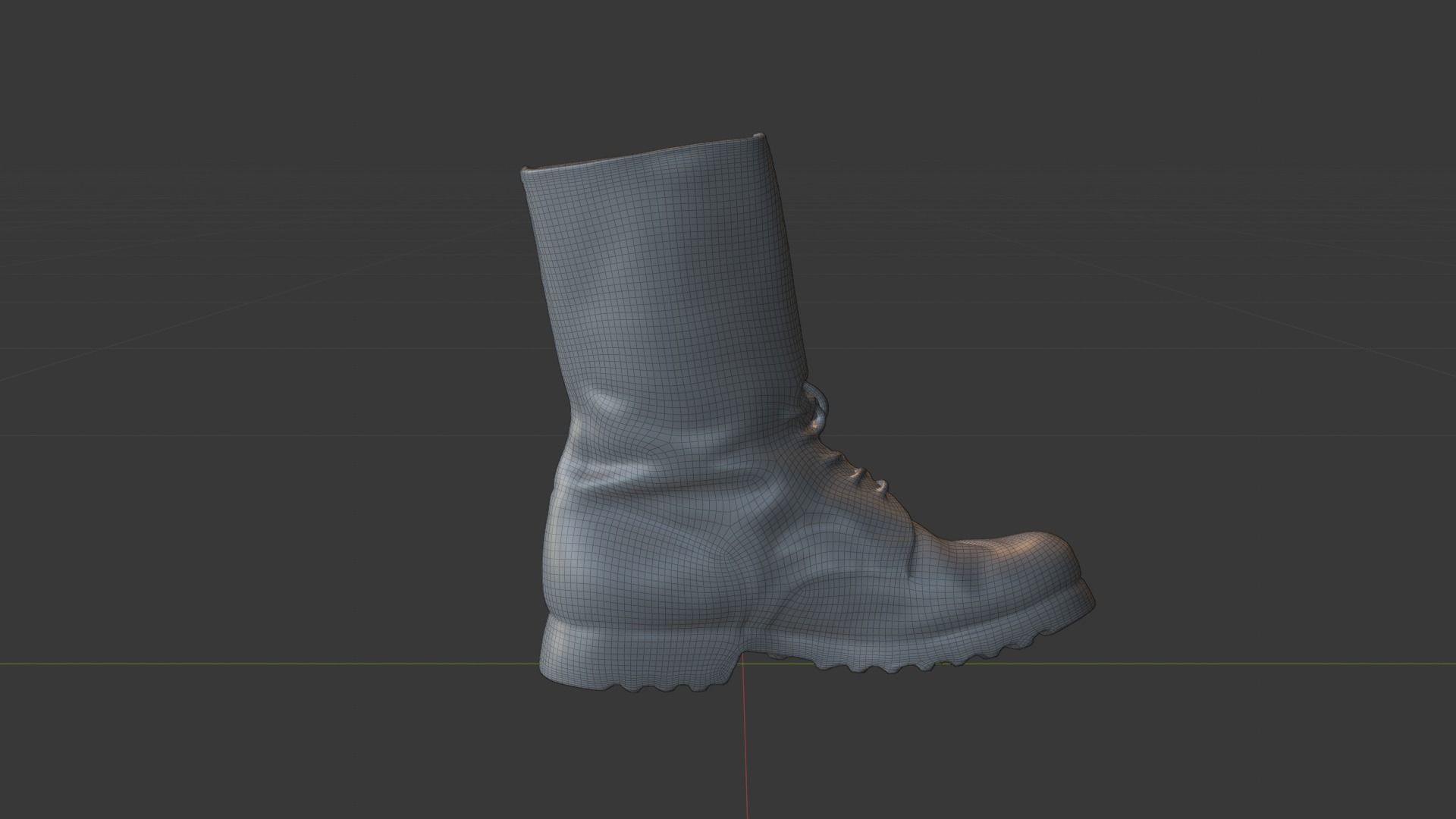 Cold war army boot Yugoslavs People Army combat boots Low-poly 3D model_24