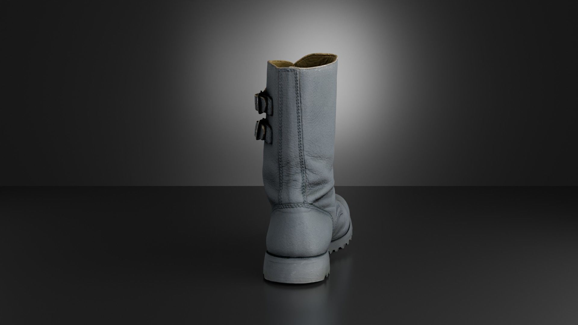 Cold war army boot Yugoslavs People Army combat boots Low-poly 3D model_11