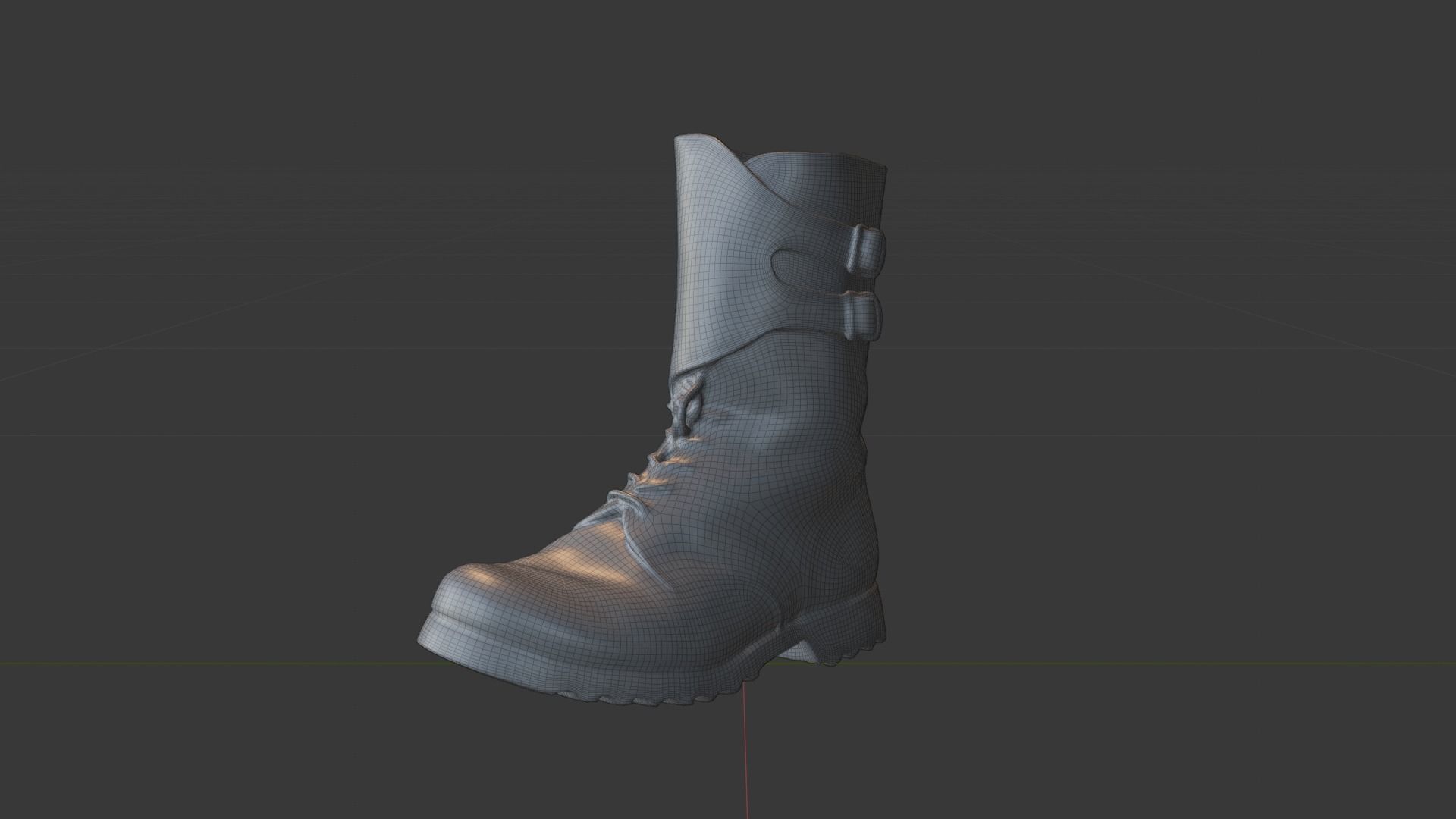 Cold war army boot Yugoslavs People Army combat boots Low-poly 3D model_18