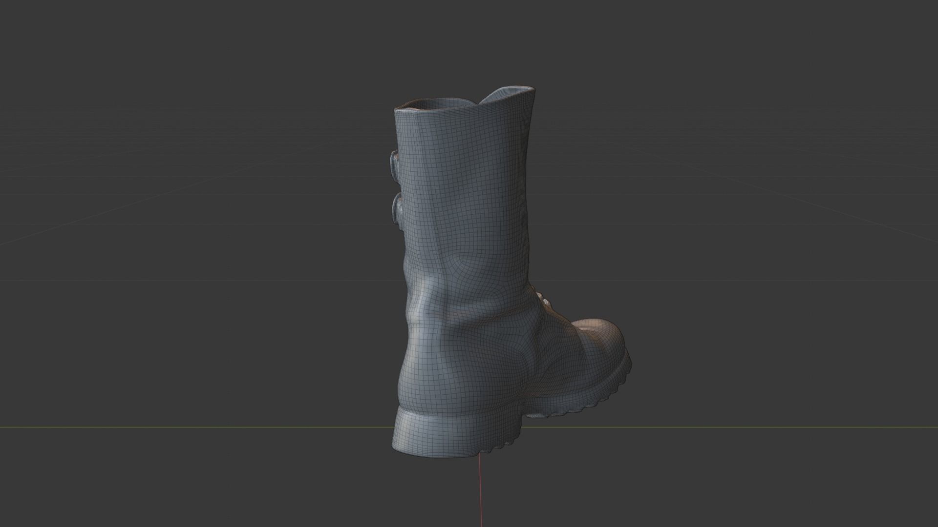 Cold war army boot Yugoslavs People Army combat boots Low-poly 3D model_26