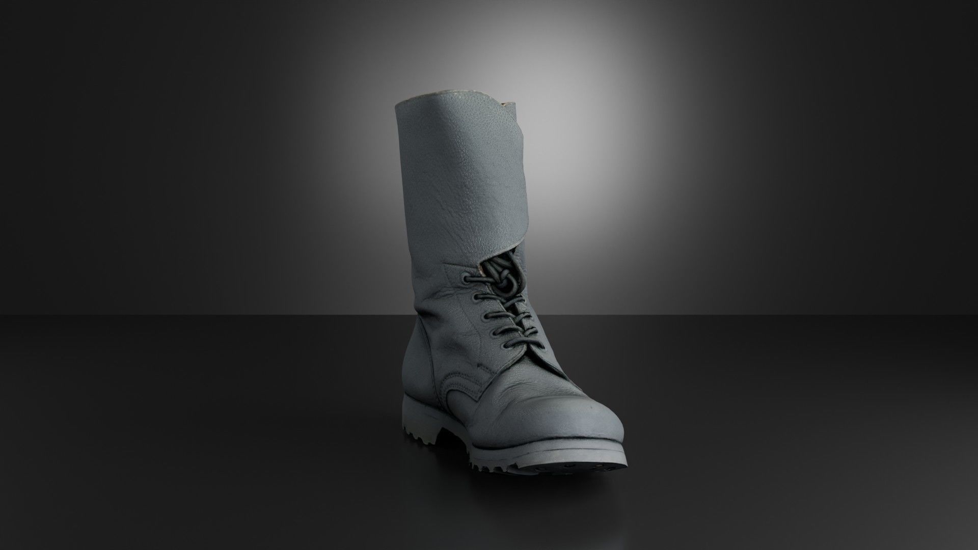 Cold war army boot Yugoslavs People Army combat boots Low-poly 3D model_5