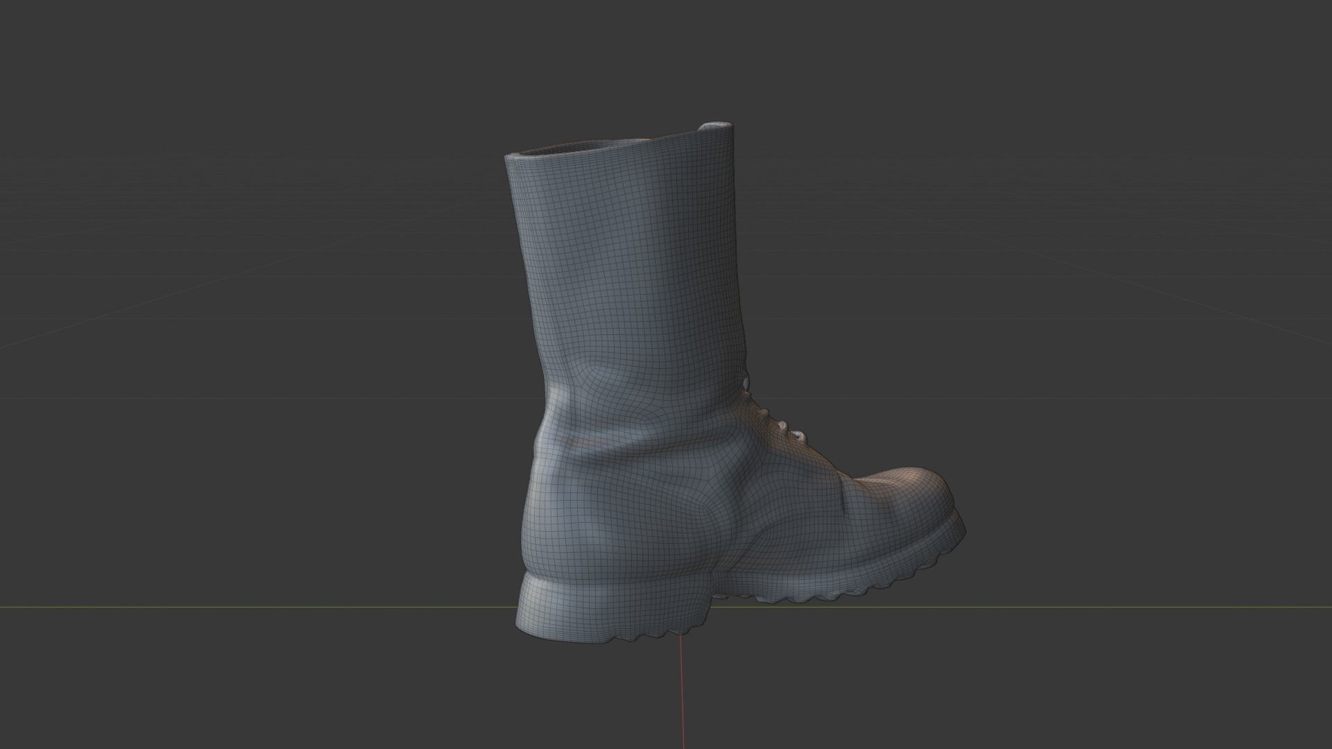 Cold war army boot Yugoslavs People Army combat boots Low-poly 3D model_25