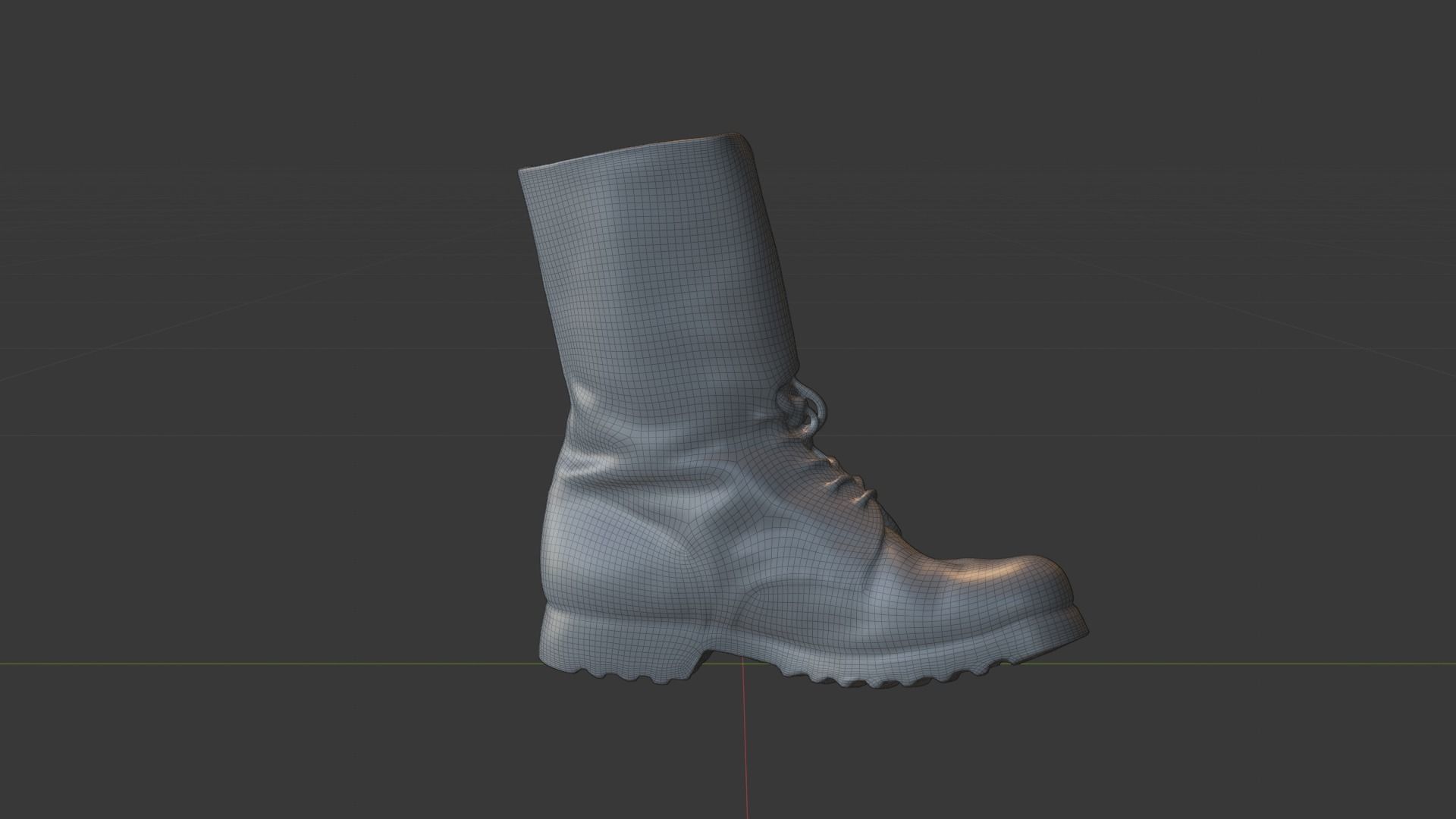 Cold war army boot Yugoslavs People Army combat boots Low-poly 3D model_23