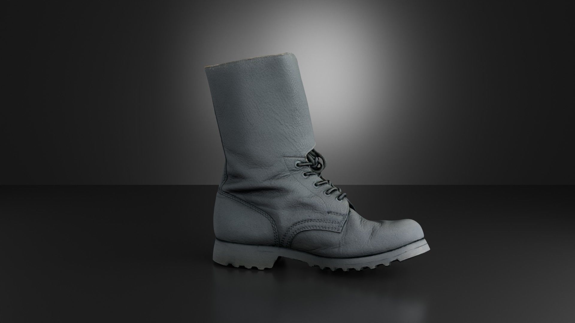 Cold war army boot Yugoslavs People Army combat boots Low-poly 3D model_7