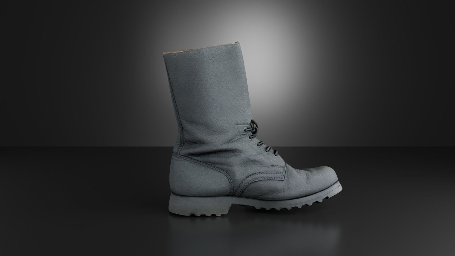 Cold war army boot Yugoslavs People Army combat boots Low-poly 3D model_8
