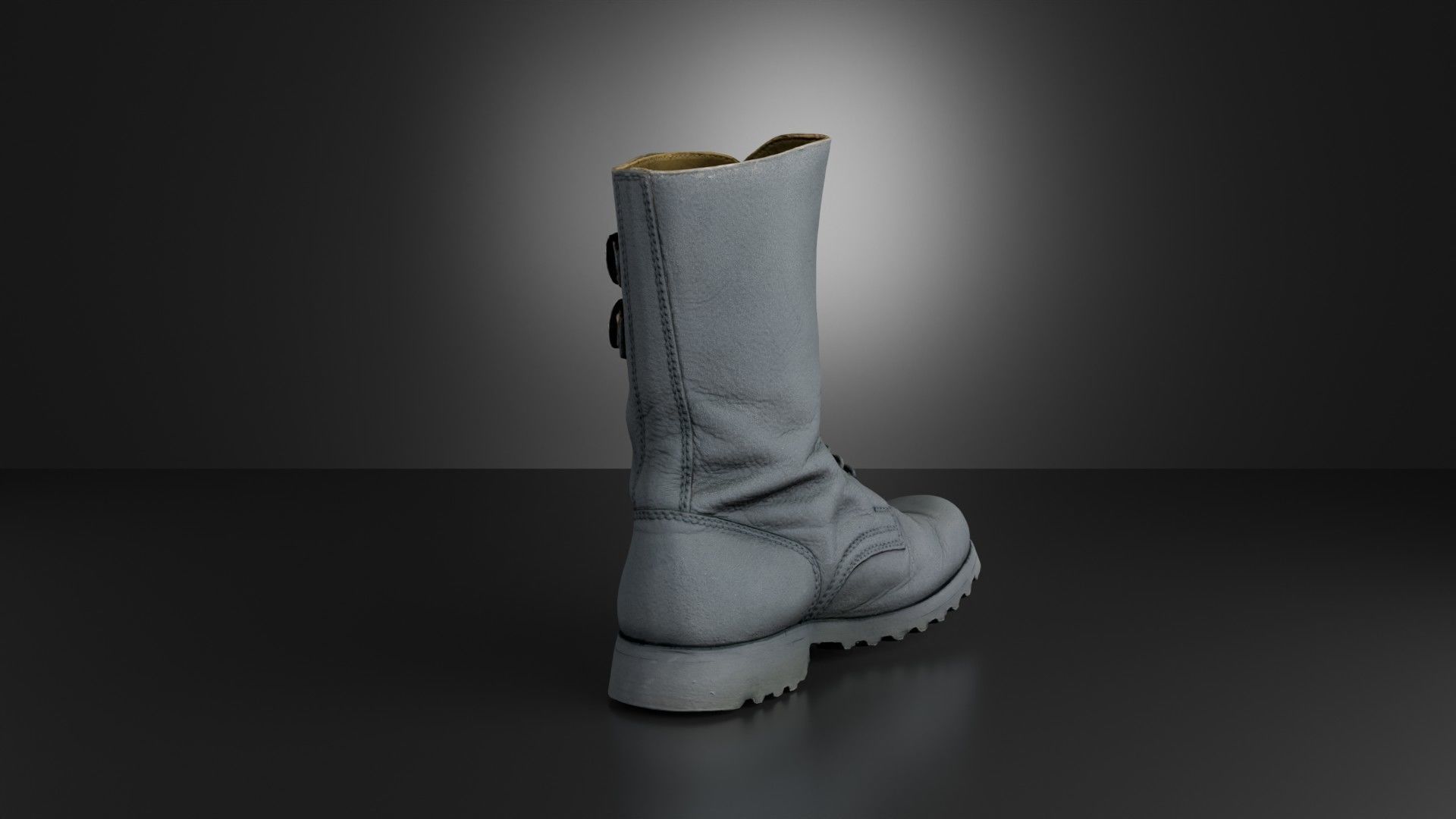 Cold war army boot Yugoslavs People Army combat boots Low-poly 3D model_10