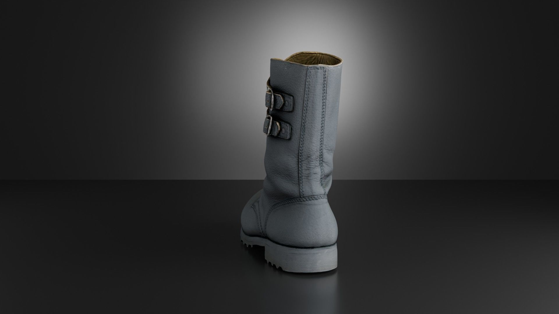 Cold war army boot Yugoslavs People Army combat boots Low-poly 3D model_12