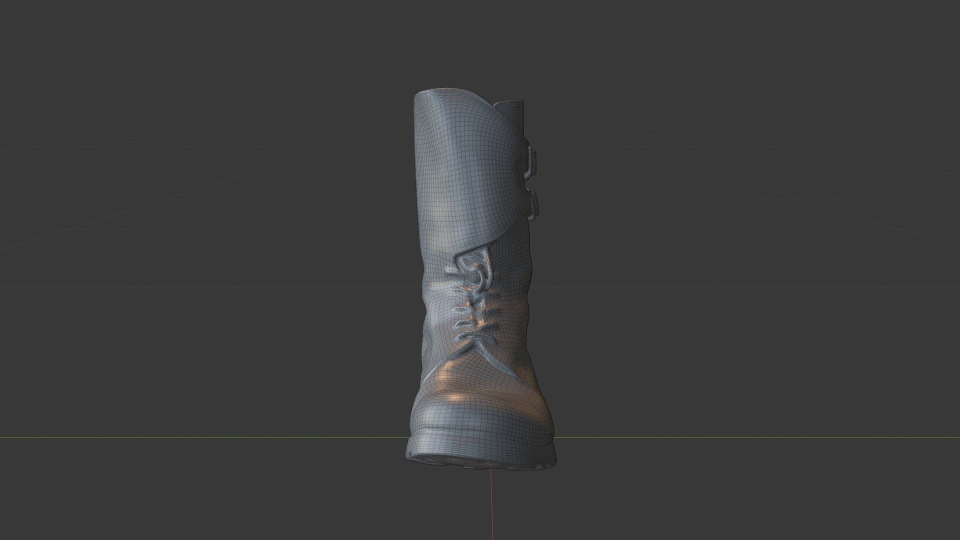 Cold war army boot Yugoslavs People Army combat boots Low-poly 3D model_20