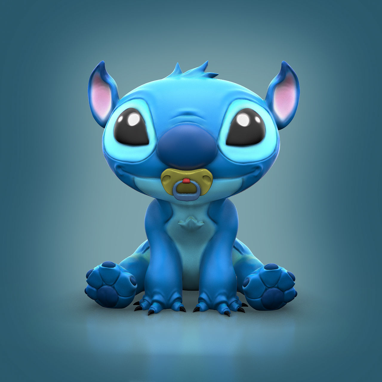 Baby Stitch 3D print model_4