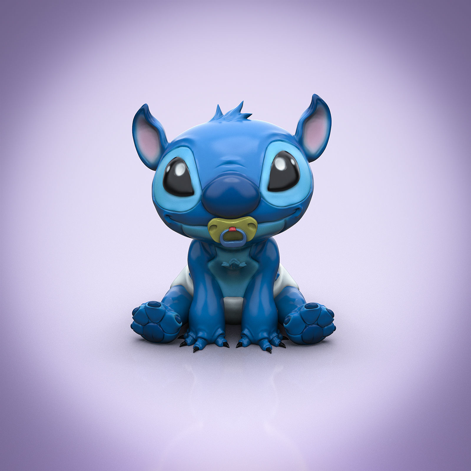 Baby Stitch 3D print model_2