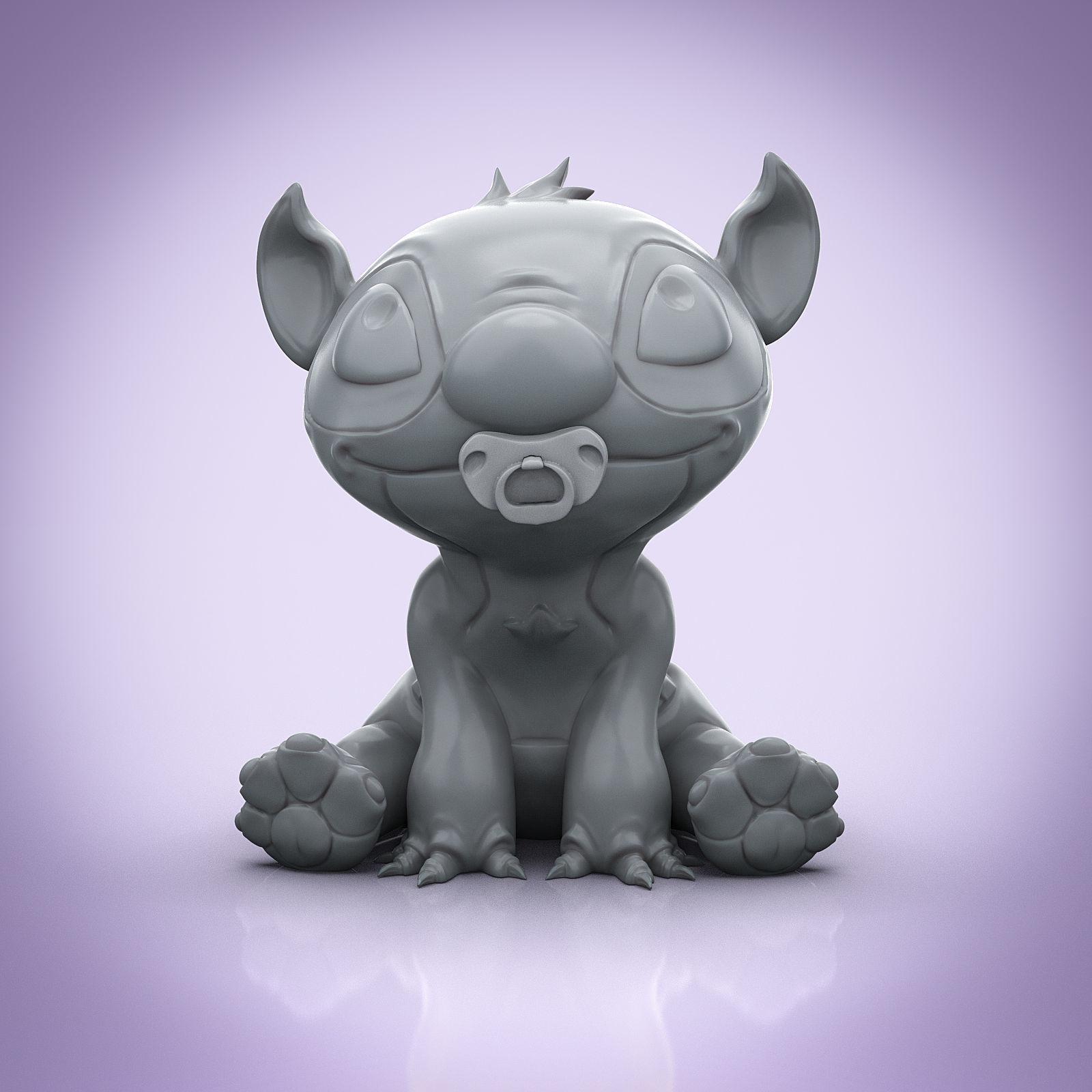 Baby Stitch 3D print model_1