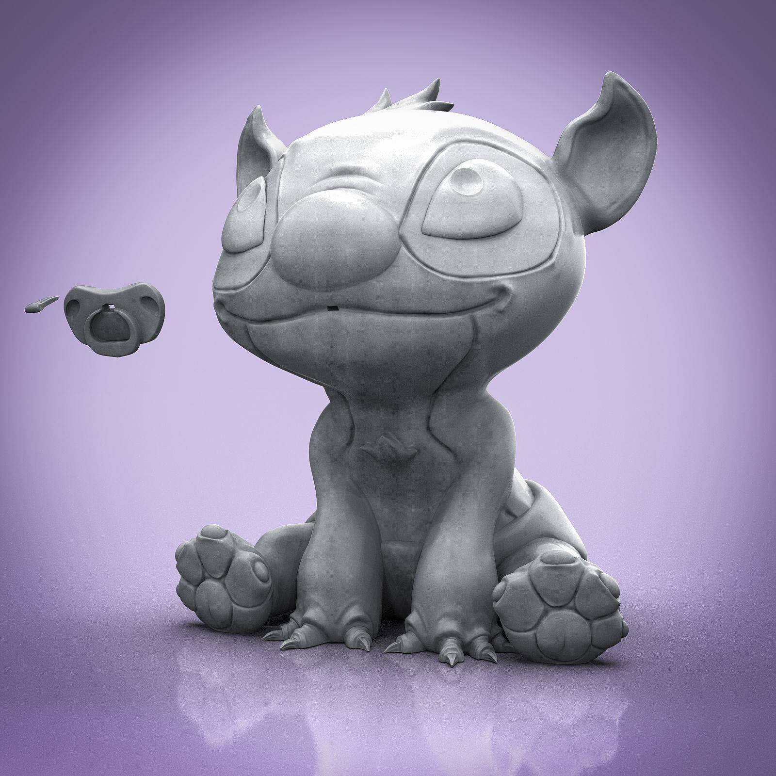 Baby Stitch 3D print model_3