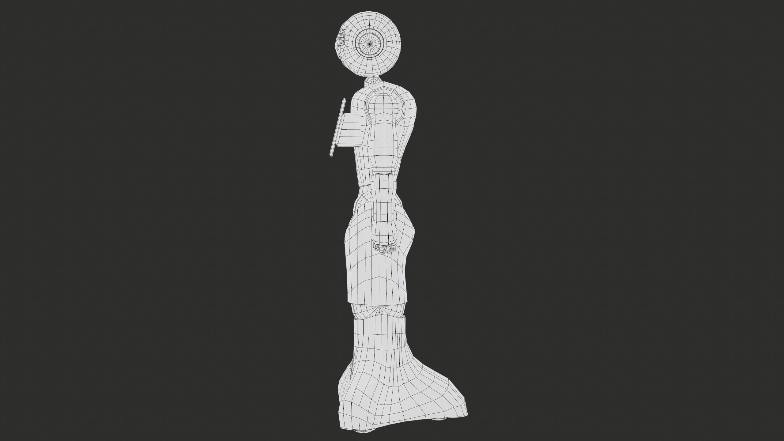 Robot Pepper PBR Gameready Low-poly 3D model_25