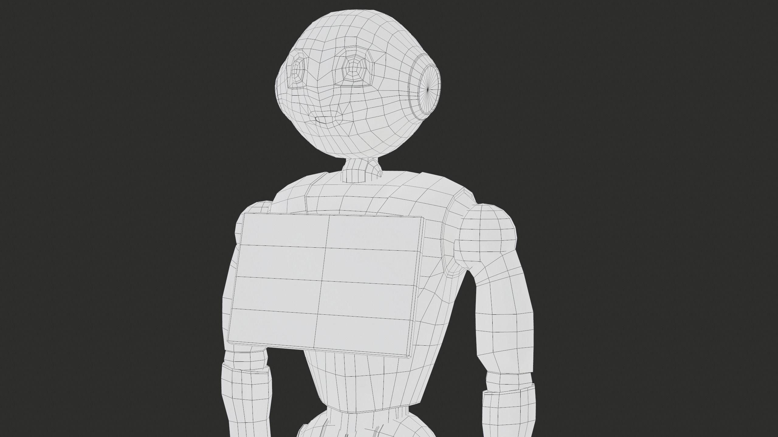 Robot Pepper PBR Gameready Low-poly 3D model_26