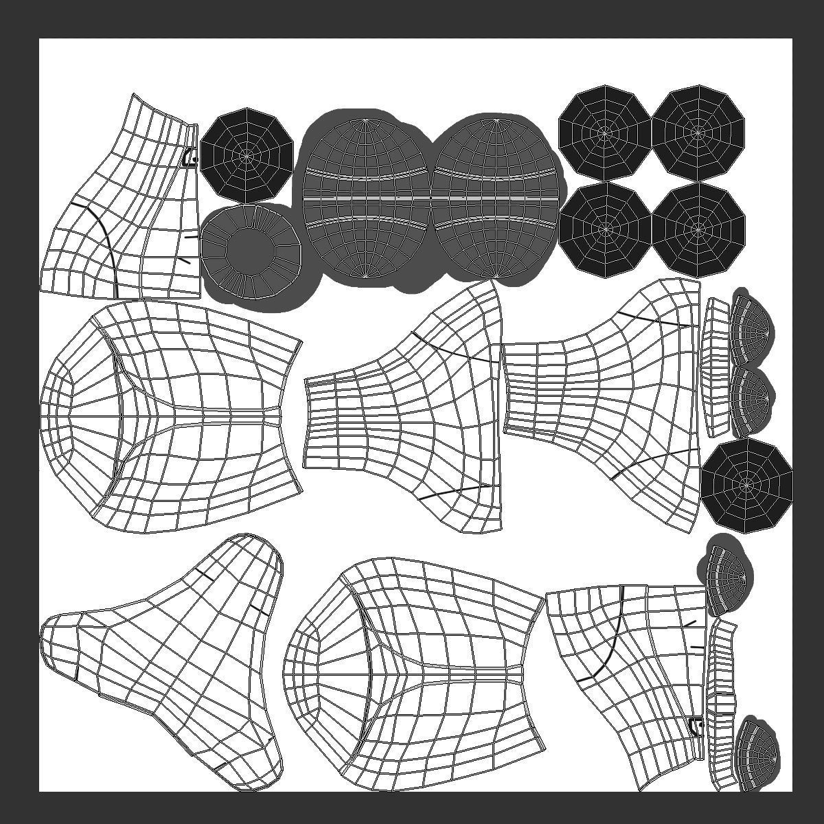 Robot Pepper PBR Gameready Low-poly 3D model_30