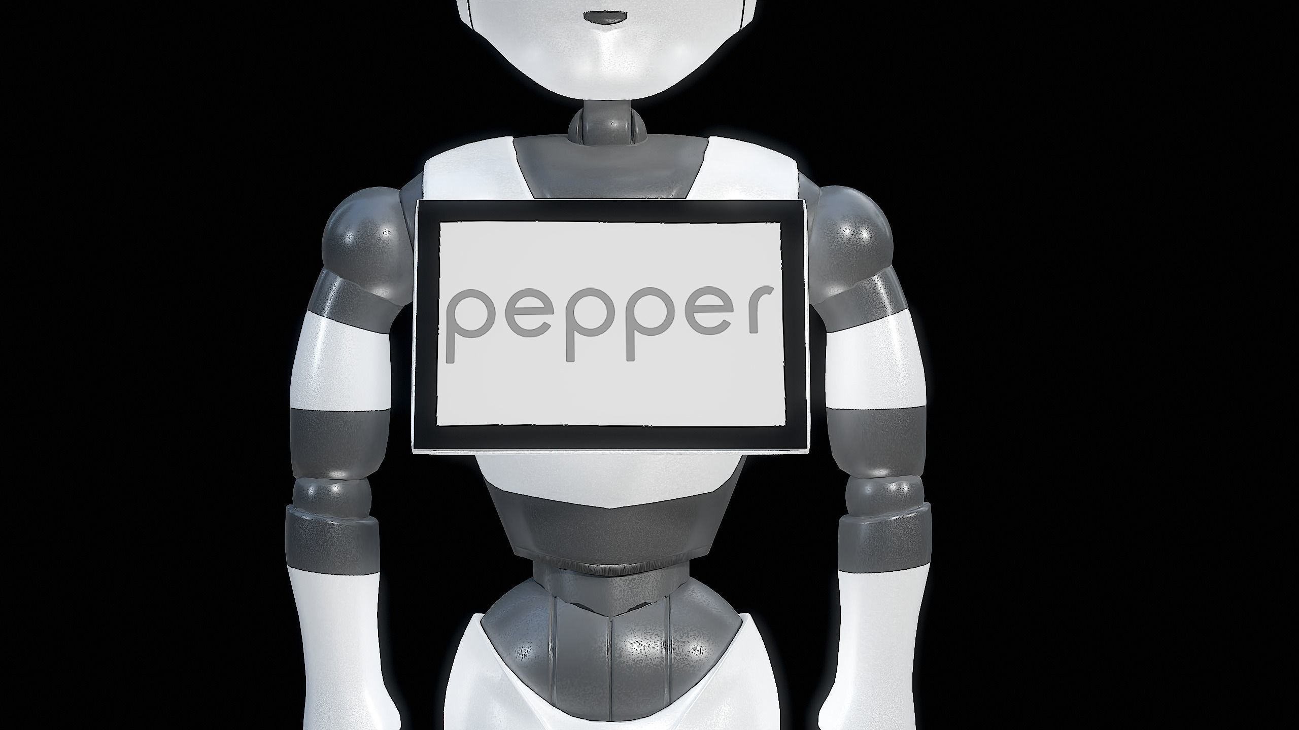 Robot Pepper PBR Gameready Low-poly 3D model_14