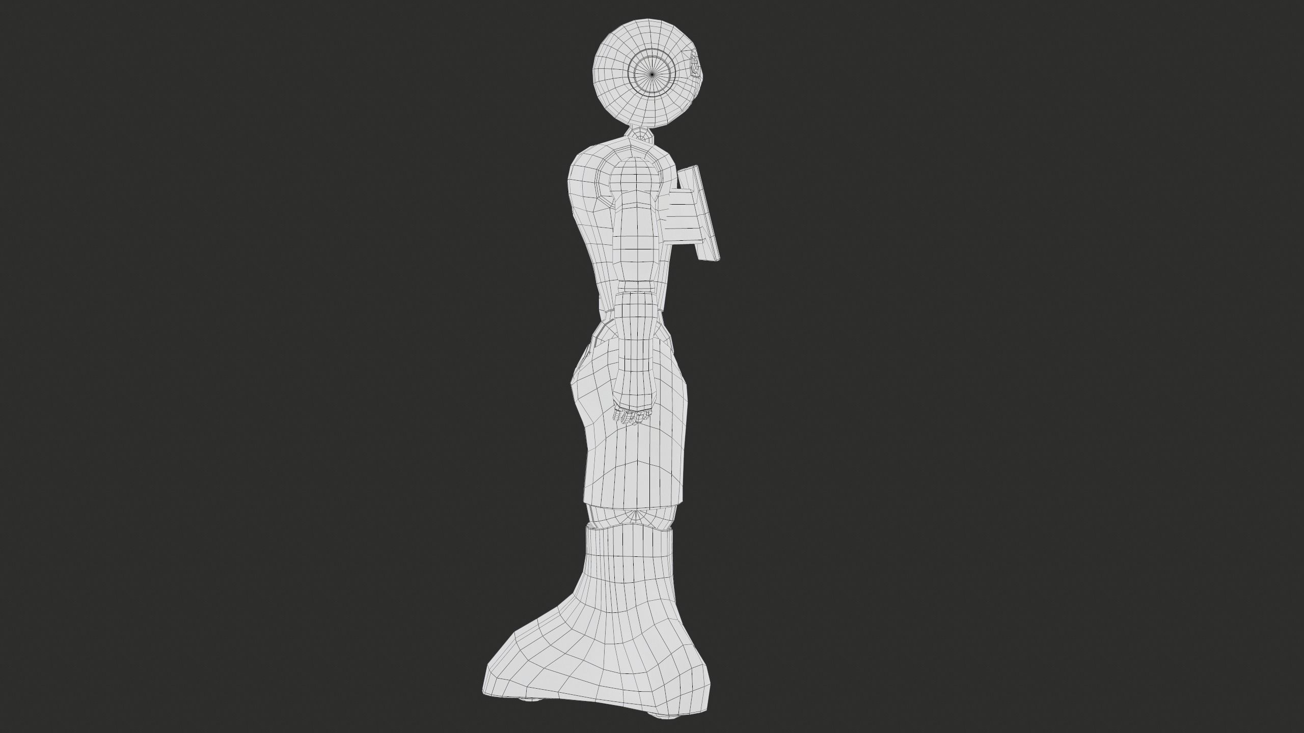 Robot Pepper PBR Gameready Low-poly 3D model_21