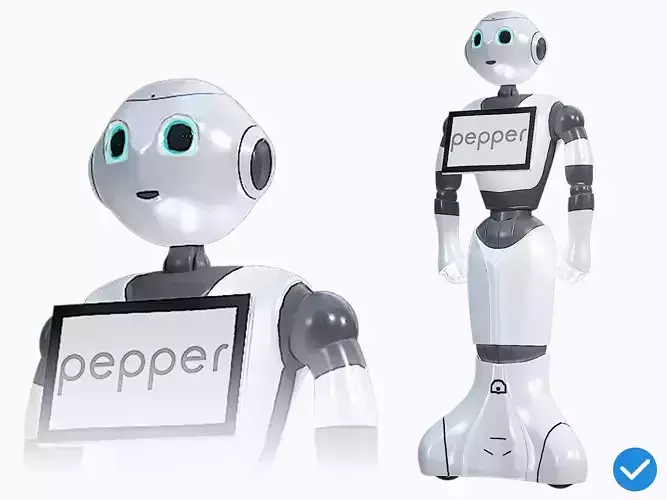 Robot Pepper PBR Gameready Low-poly 3D model