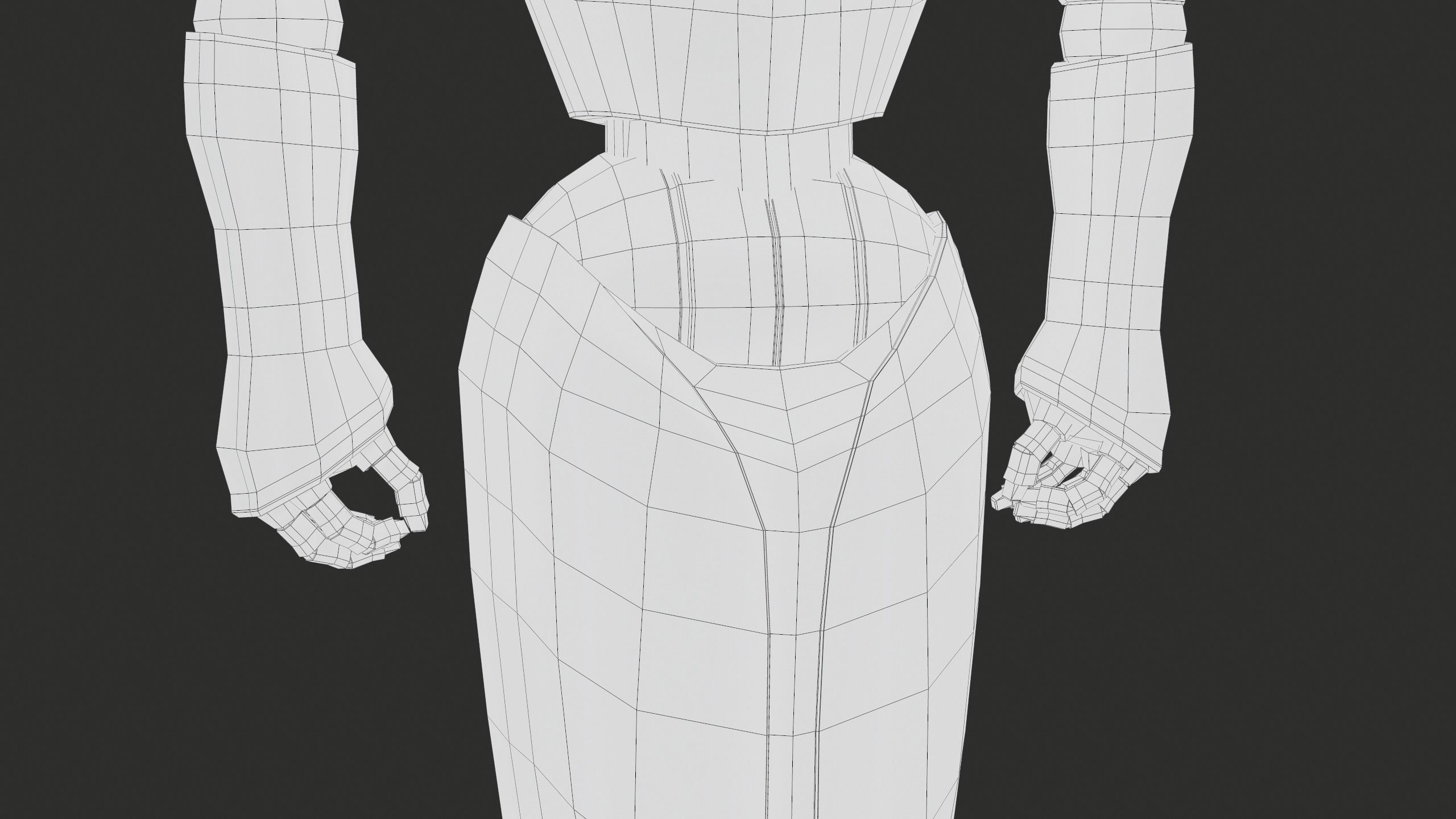 Robot Pepper PBR Gameready Low-poly 3D model_27