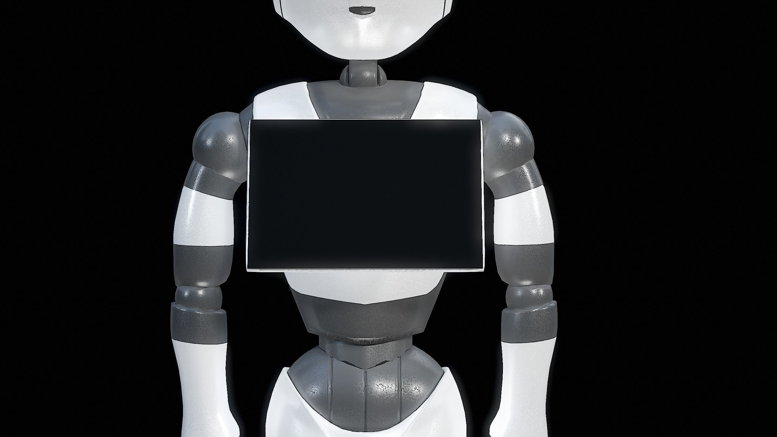 Robot Pepper PBR Gameready Low-poly 3D model_15