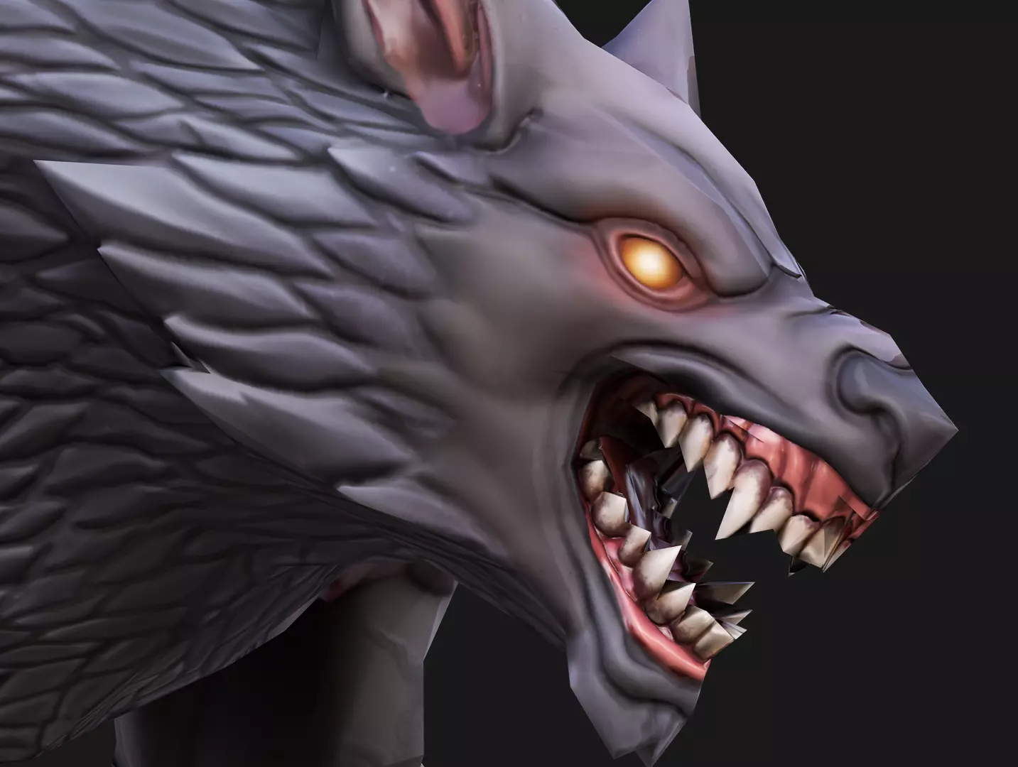 Stylized Werewolf Low-poly 3D model_0