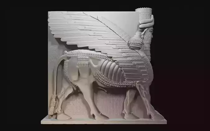 LAMASSU WINGEDBULLOFNINEVEH