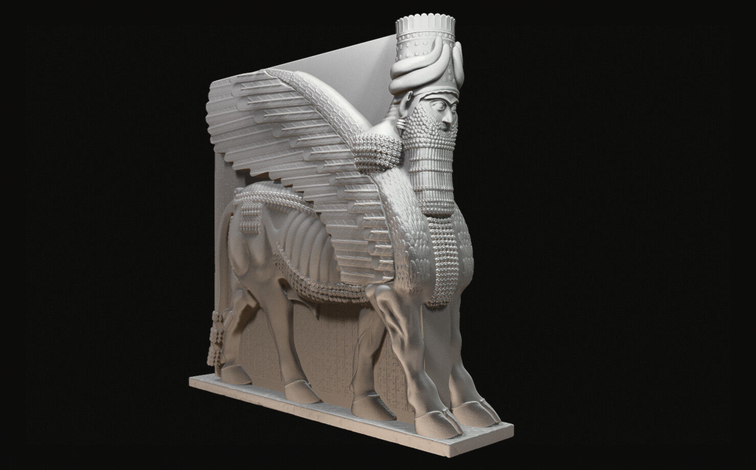 LAMASSU WINGEDBULLOFNINEVEH 3D model_3