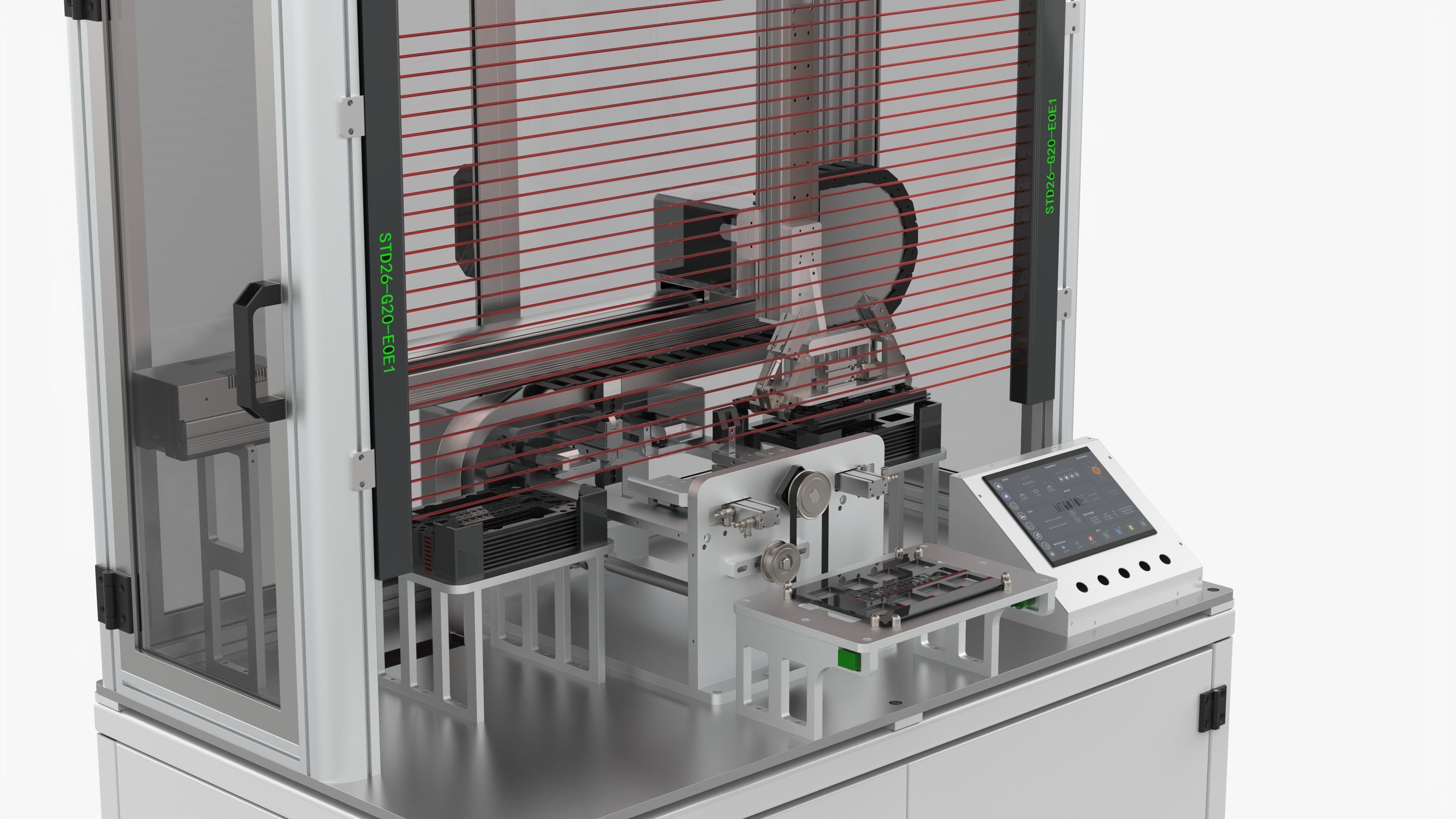 Semi Automatic Turning Machine 3D model_6