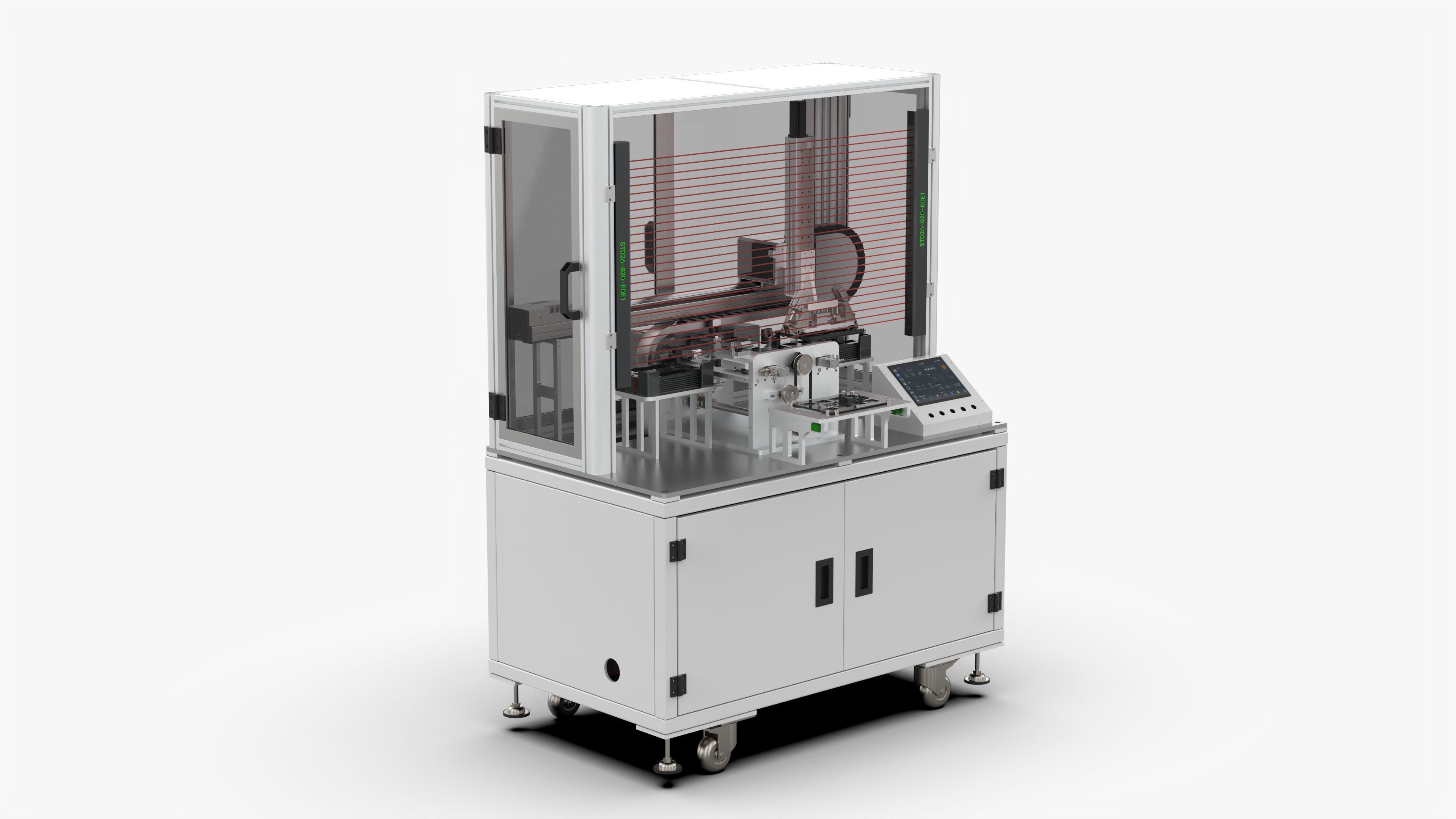 Semi Automatic Turning Machine 3D model_1