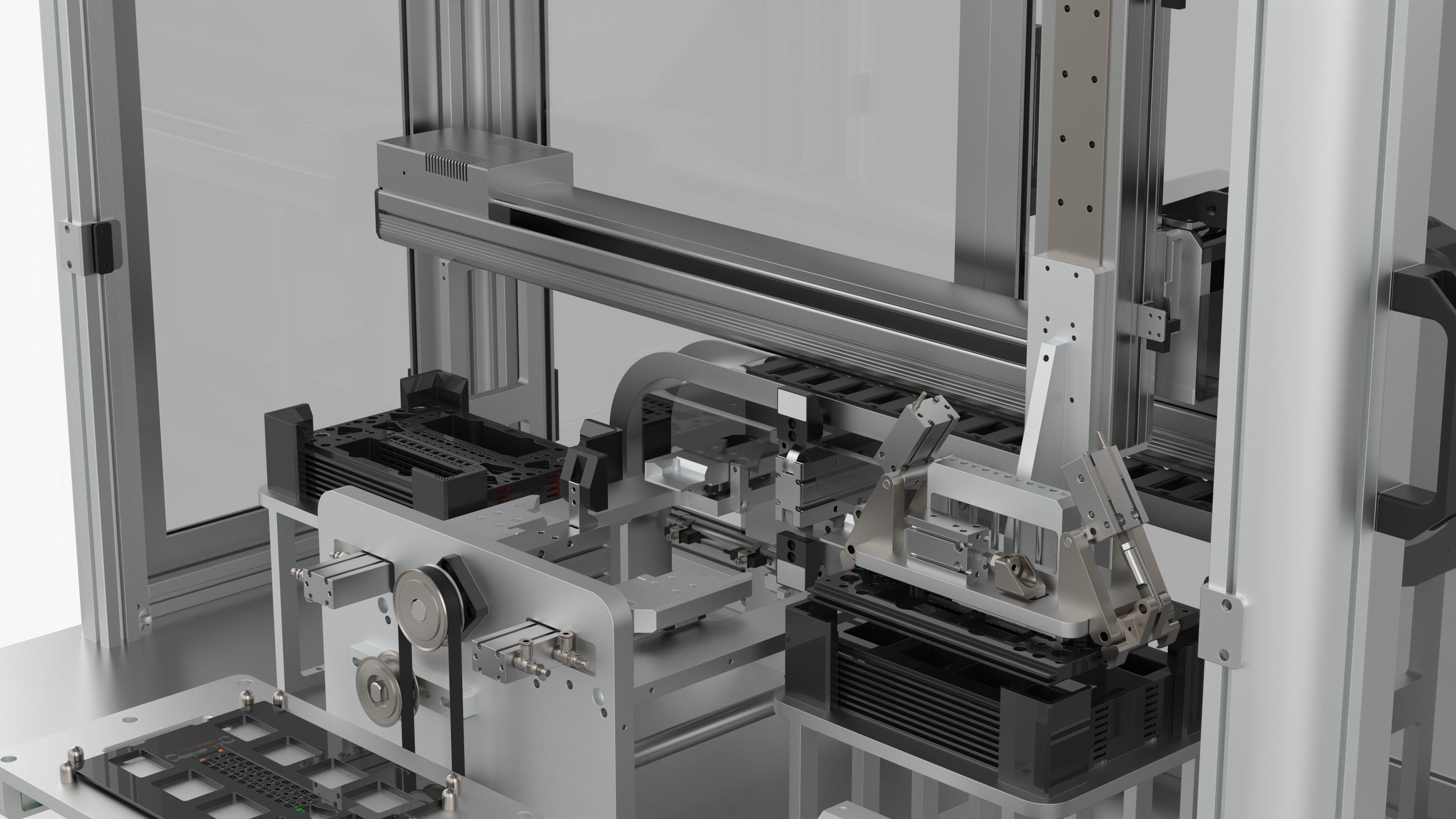 Semi Automatic Turning Machine 3D model_9