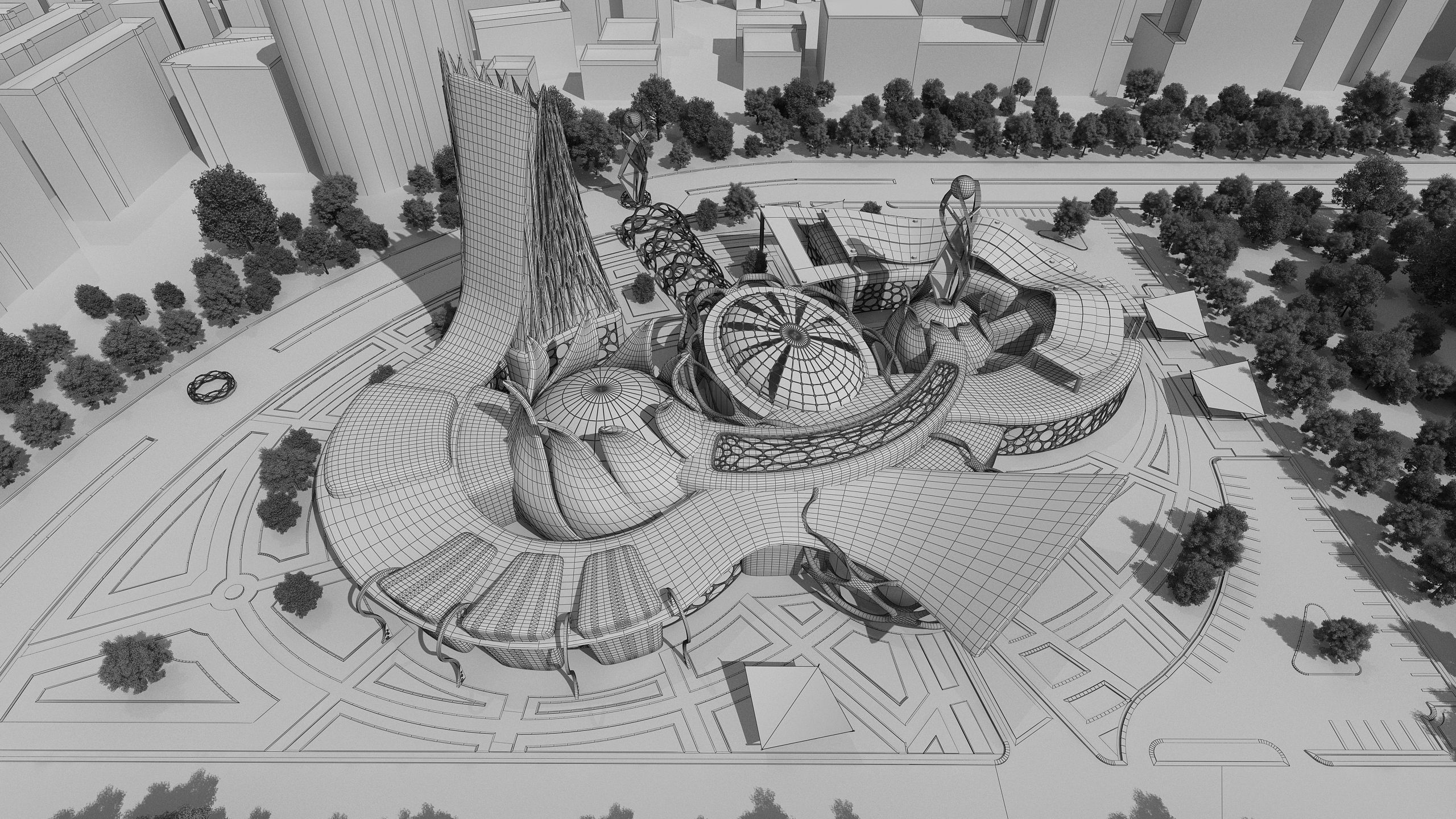 0150 - Nanotechnology Research Center - 2D Drawings-3D Files 3D model_21