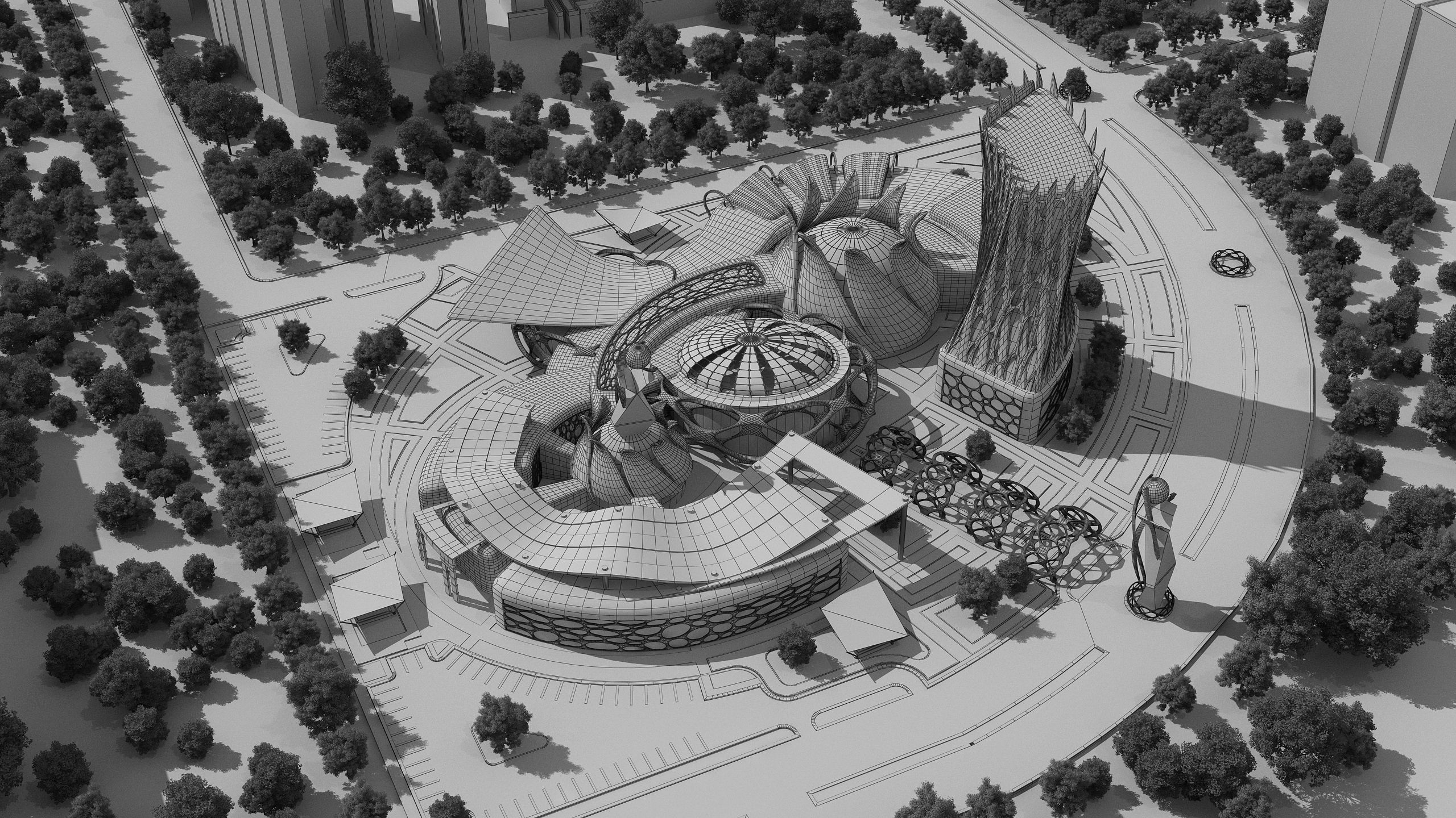 0150 - Nanotechnology Research Center - 2D Drawings-3D Files 3D model_14