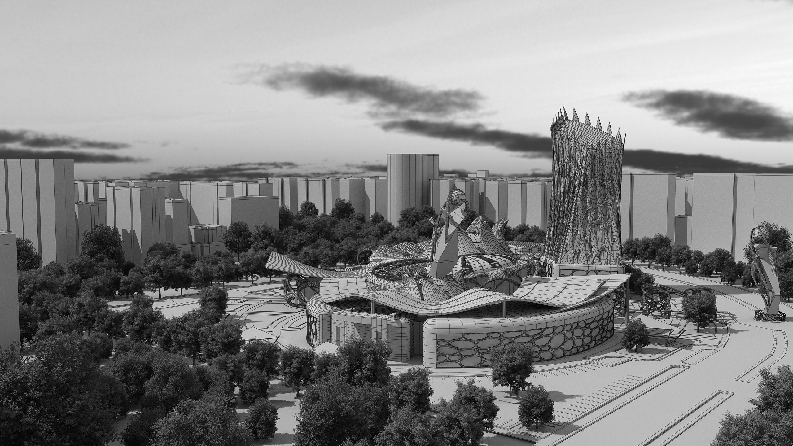 0150 - Nanotechnology Research Center - 2D Drawings-3D Files 3D model_24