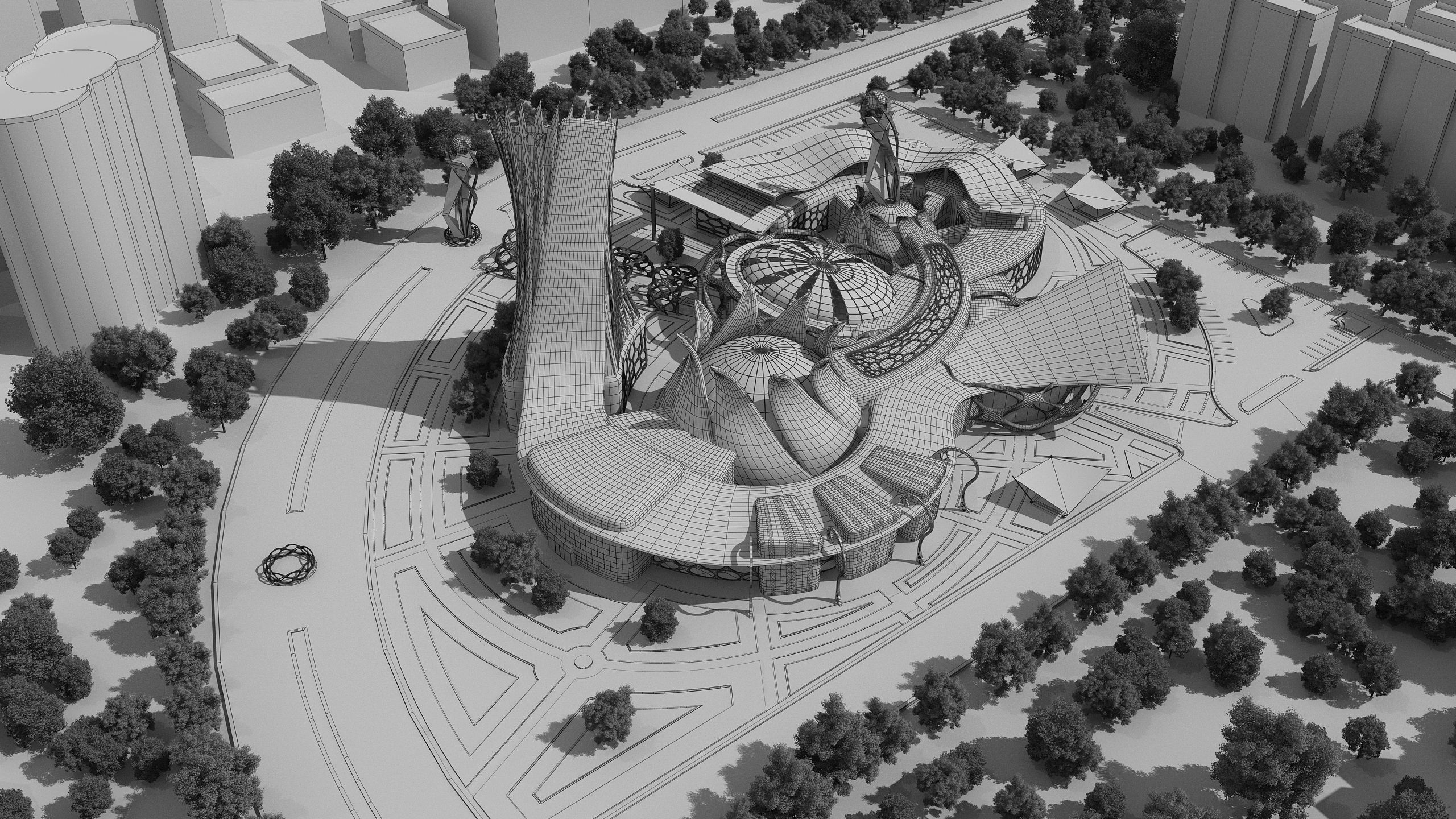 0150 - Nanotechnology Research Center - 2D Drawings-3D Files 3D model_13