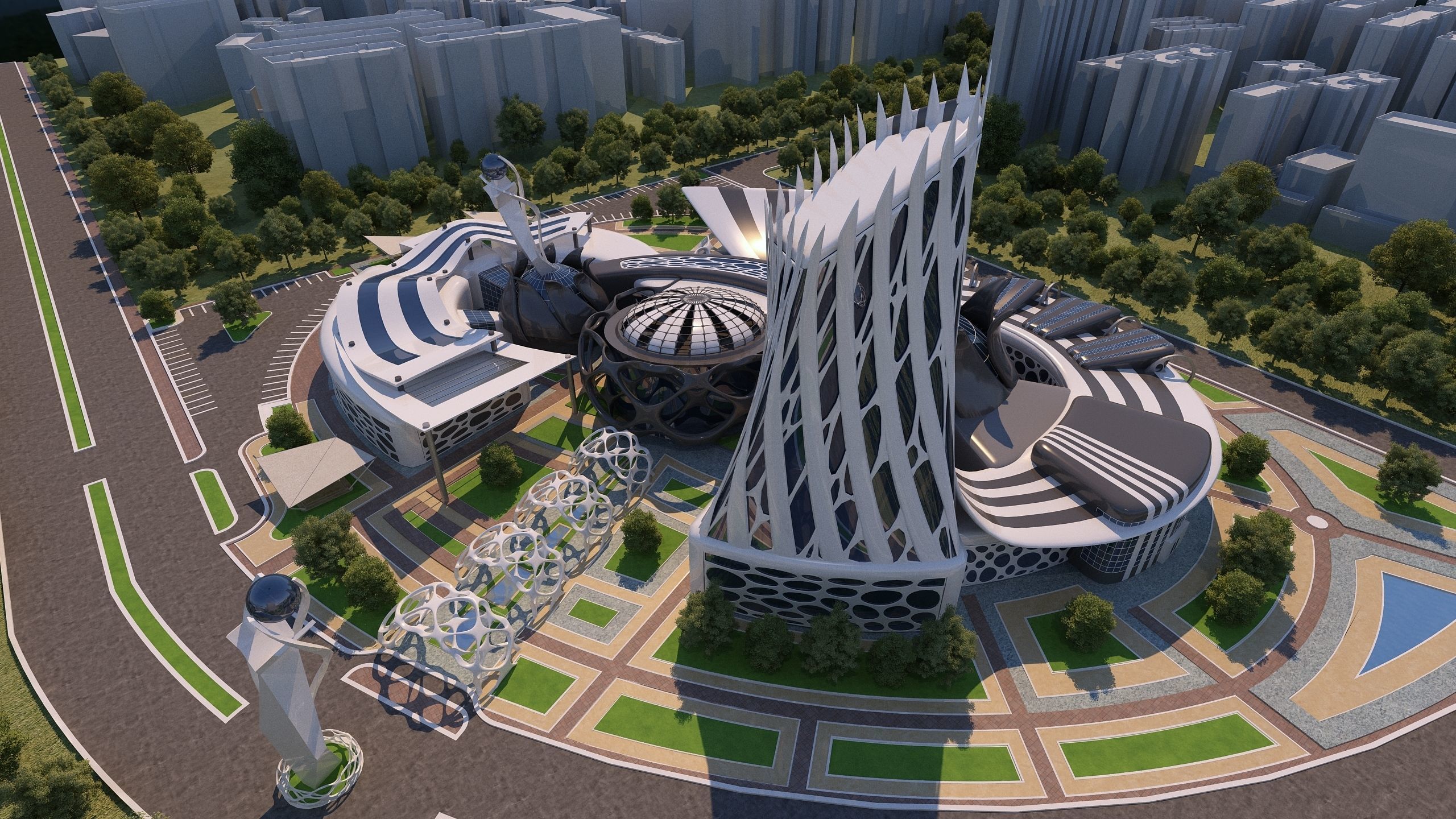 0150 - Nanotechnology Research Center - 2D Drawings-3D Files 3D model_7