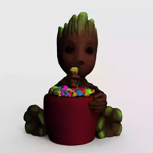 Sweet Groot Candy Planter - 3D Printable File 3D print model