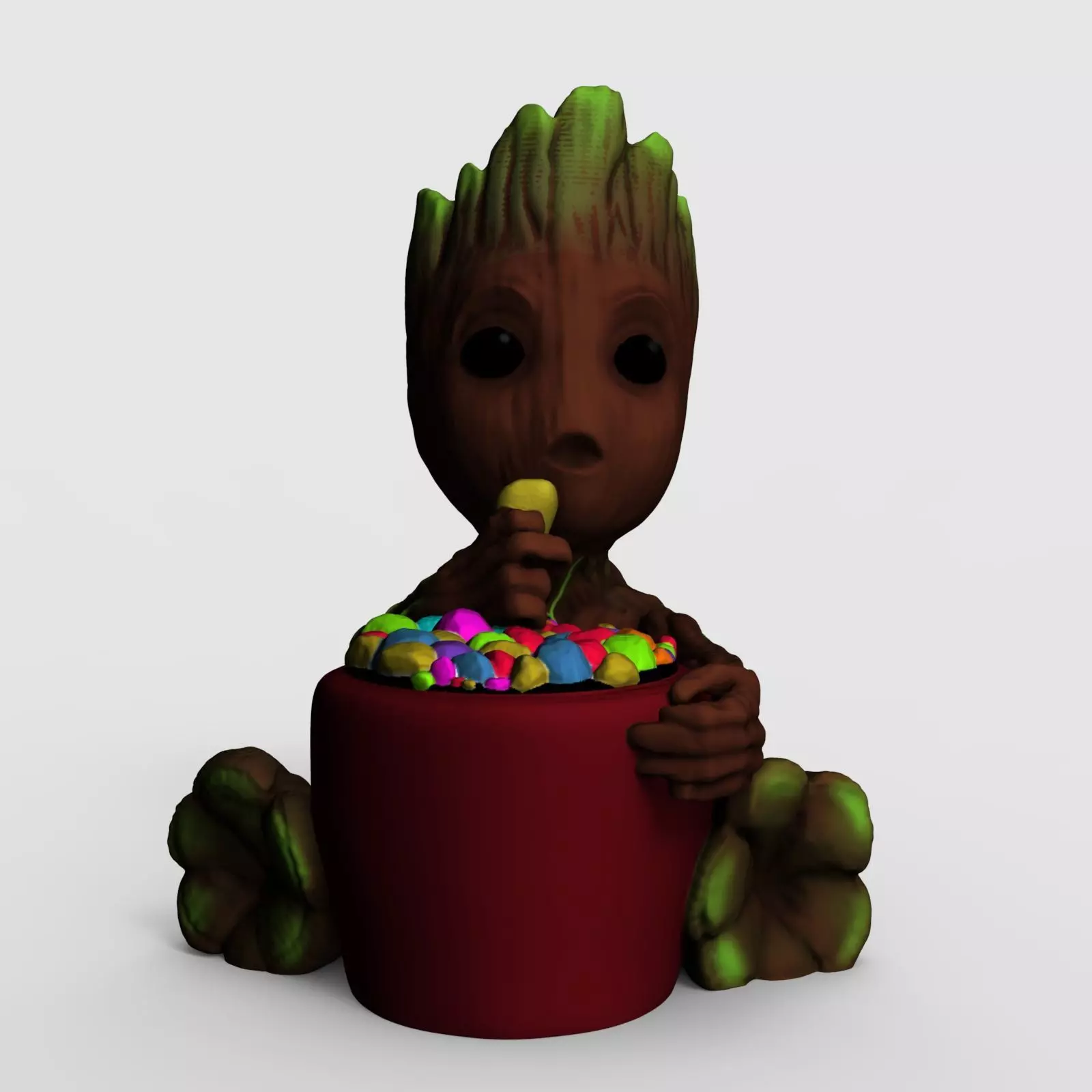 Sweet Groot Candy Planter - 3D Printable File 3D print model_0