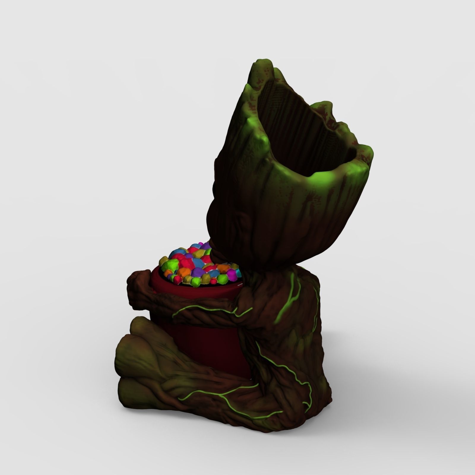 Sweet Groot Candy Planter - 3D Printable File 3D print model_6