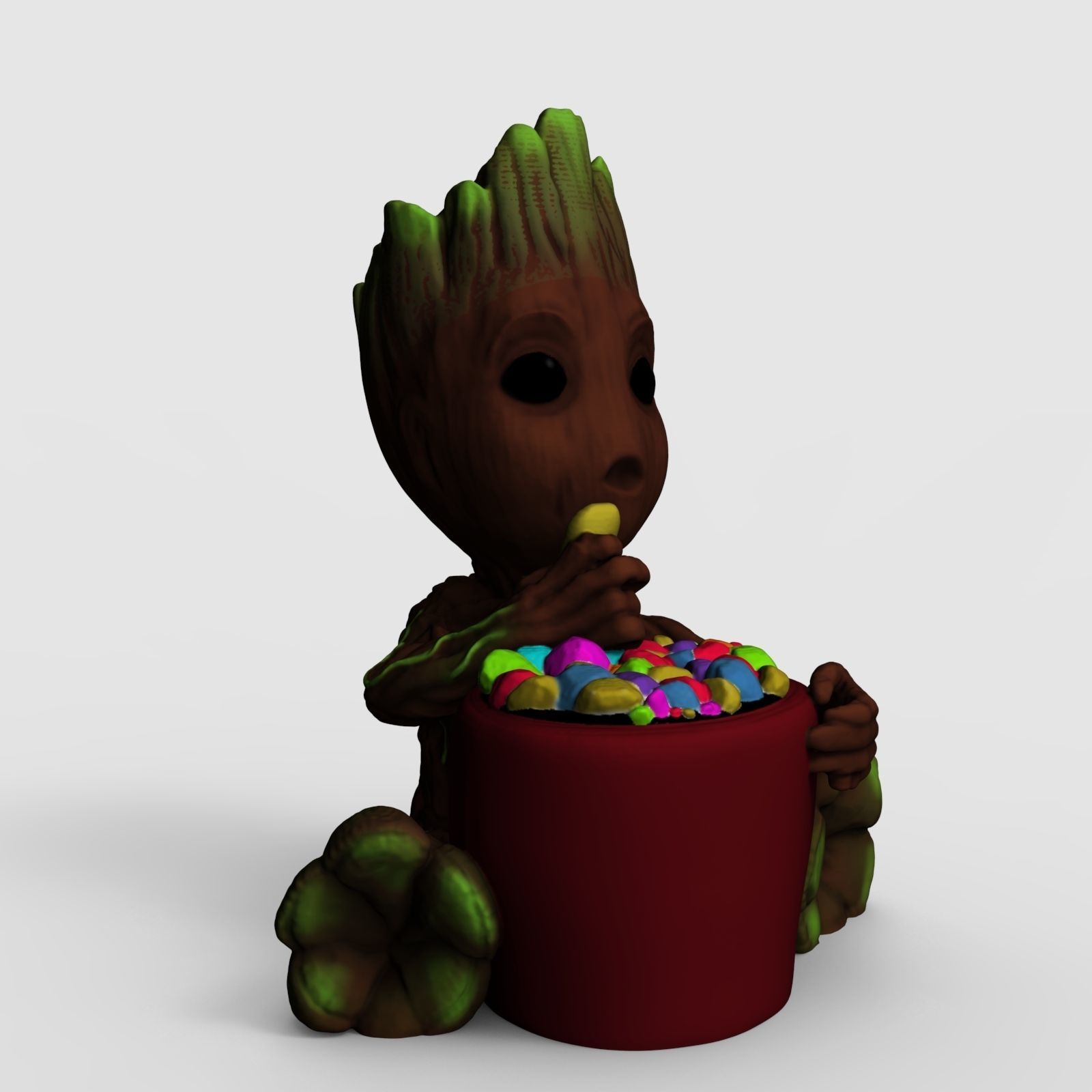 Sweet Groot Candy Planter - 3D Printable File 3D print model_15