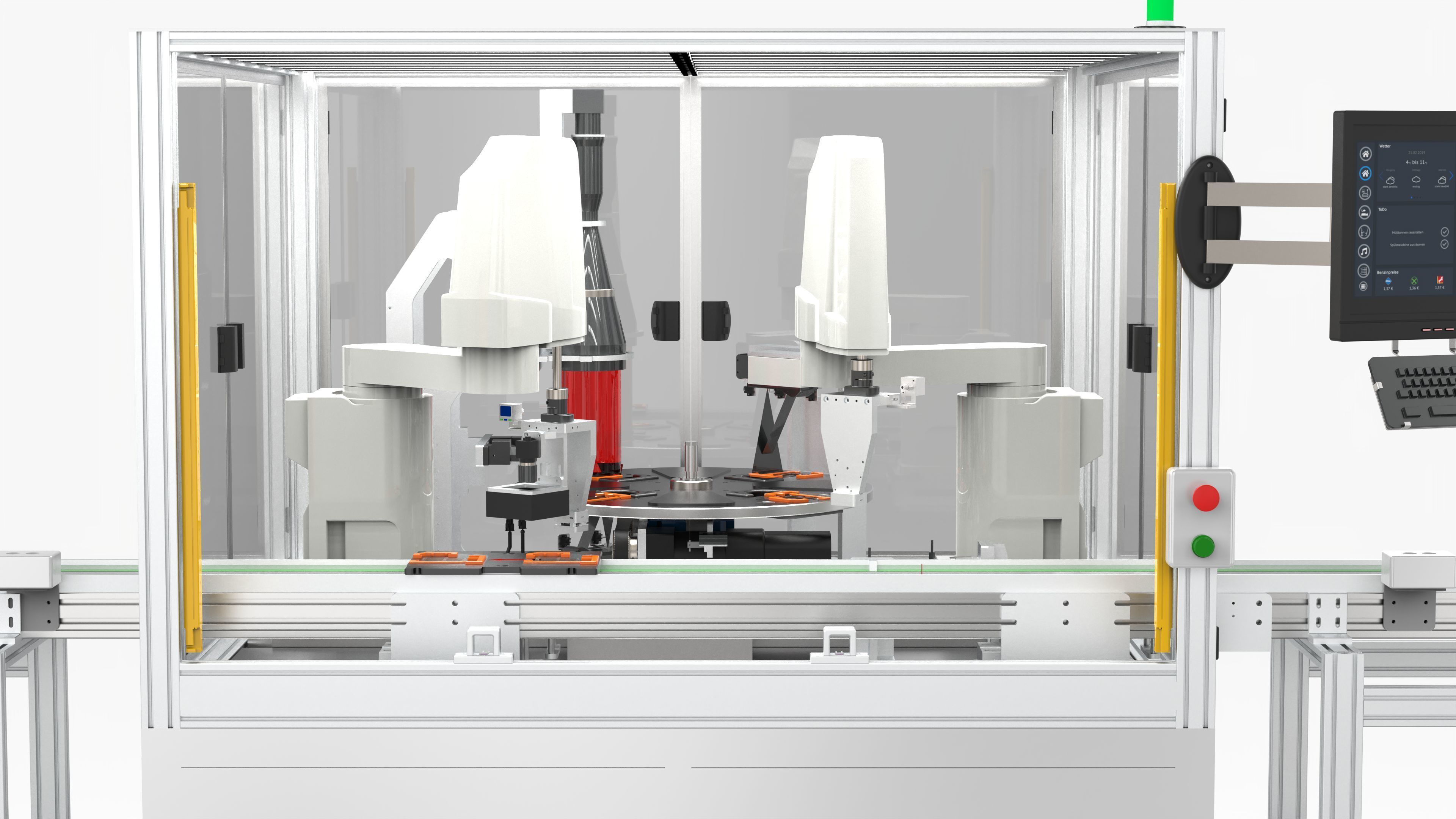 Automatic Mobile Phone Battery Testing Machine 3D model_9