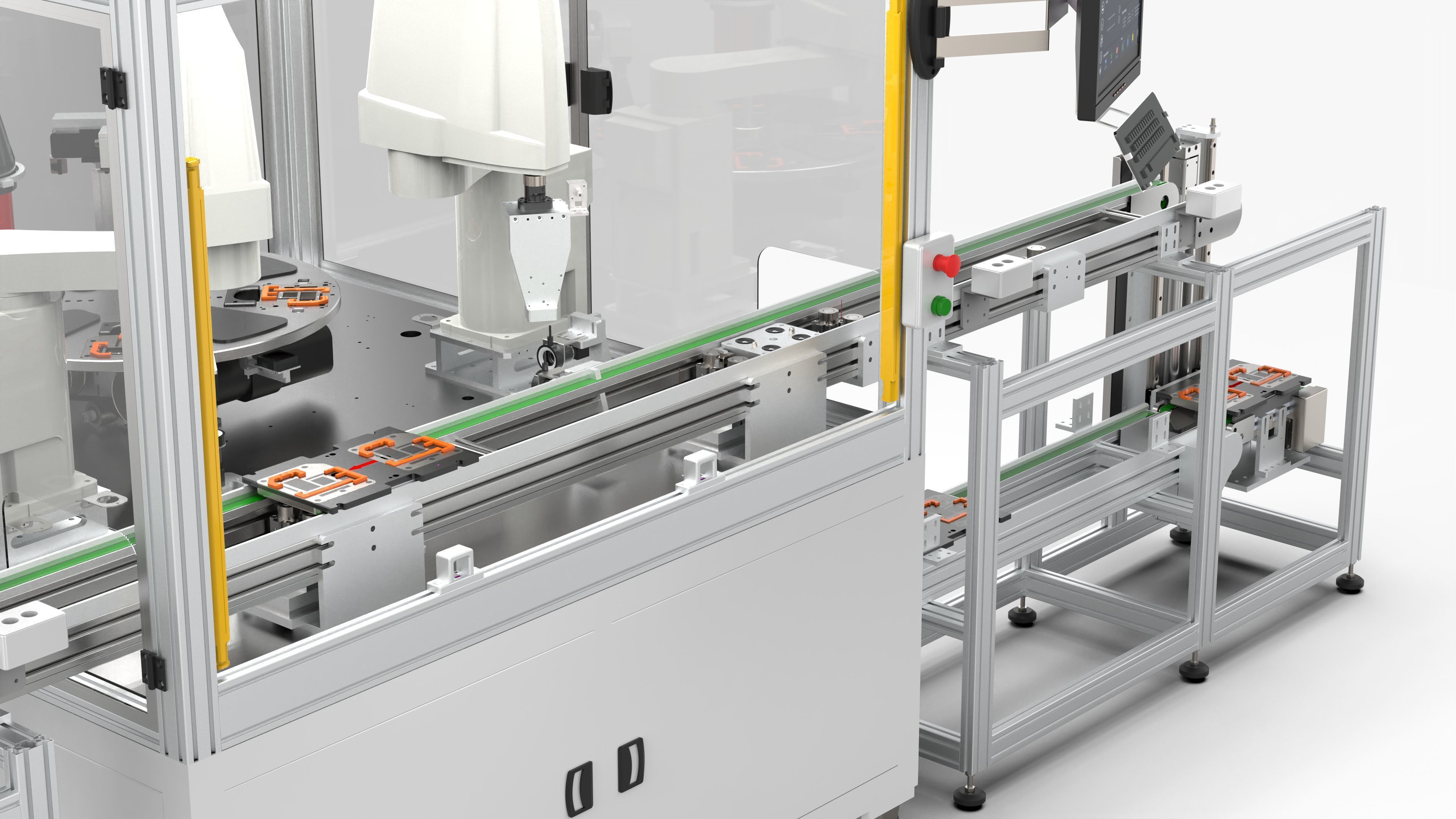 Automatic Mobile Phone Battery Testing Machine 3D model_8