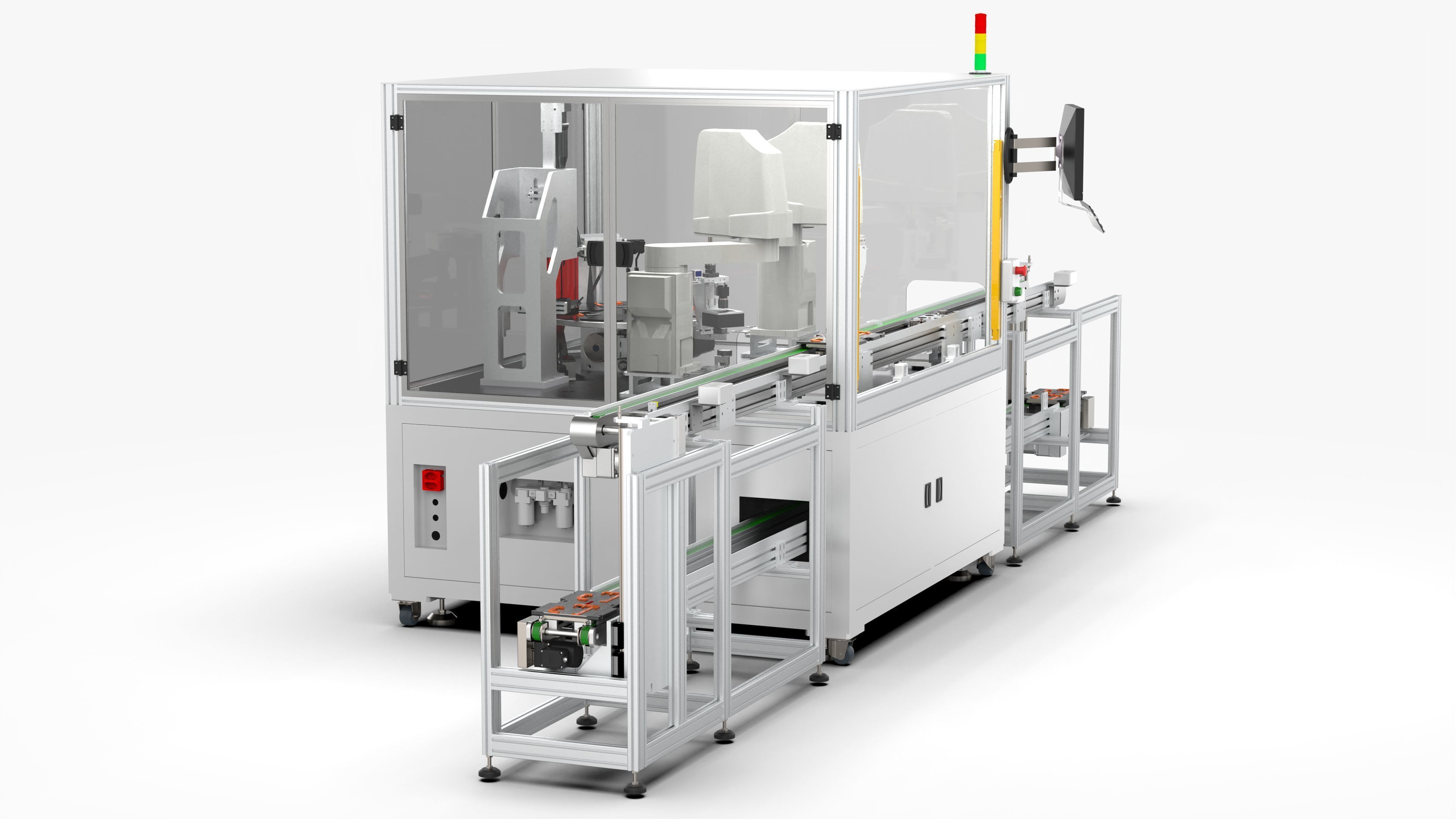 Automatic Mobile Phone Battery Testing Machine 3D model_10
