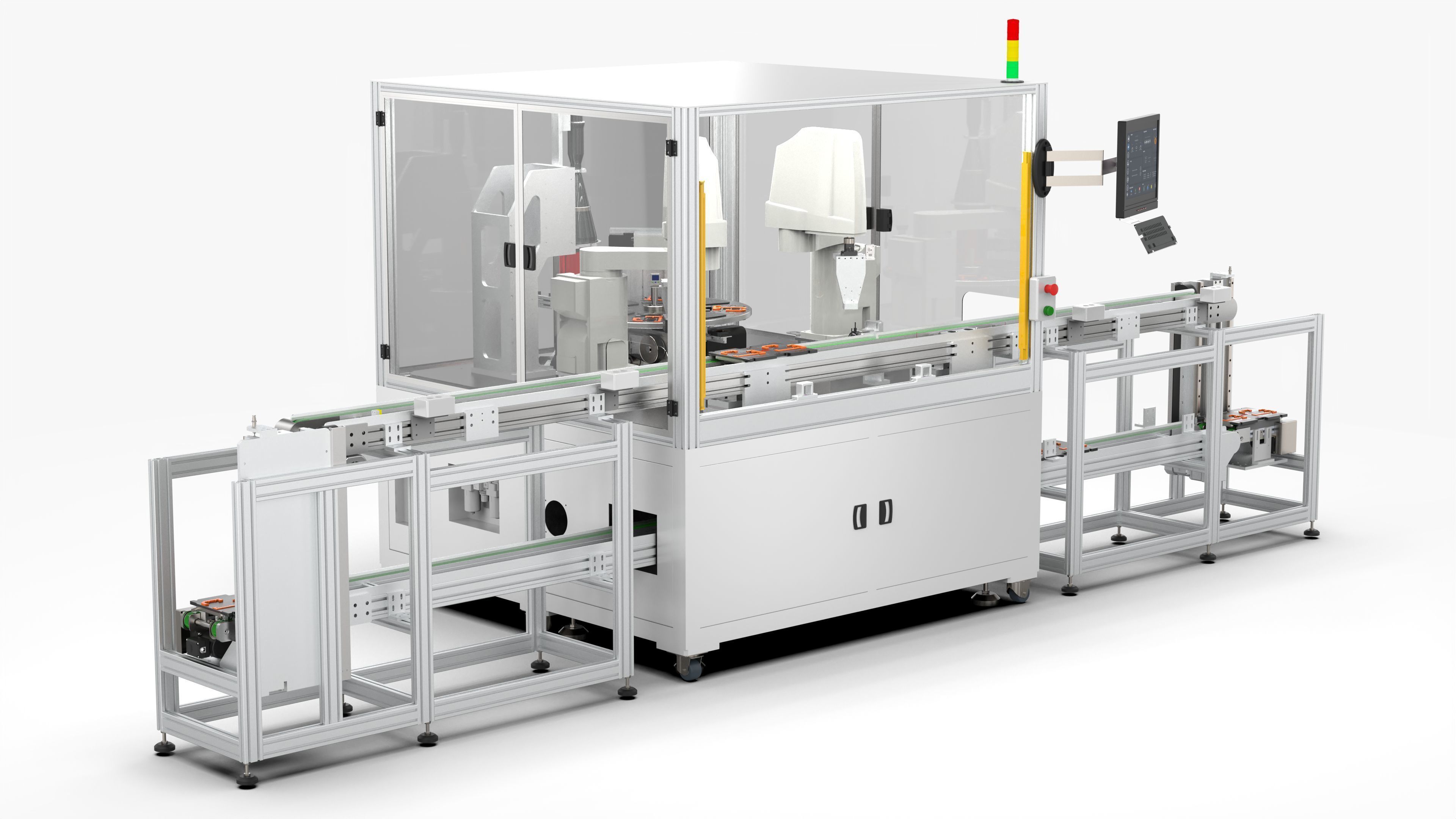 Automatic Mobile Phone Battery Testing Machine 3D model_1