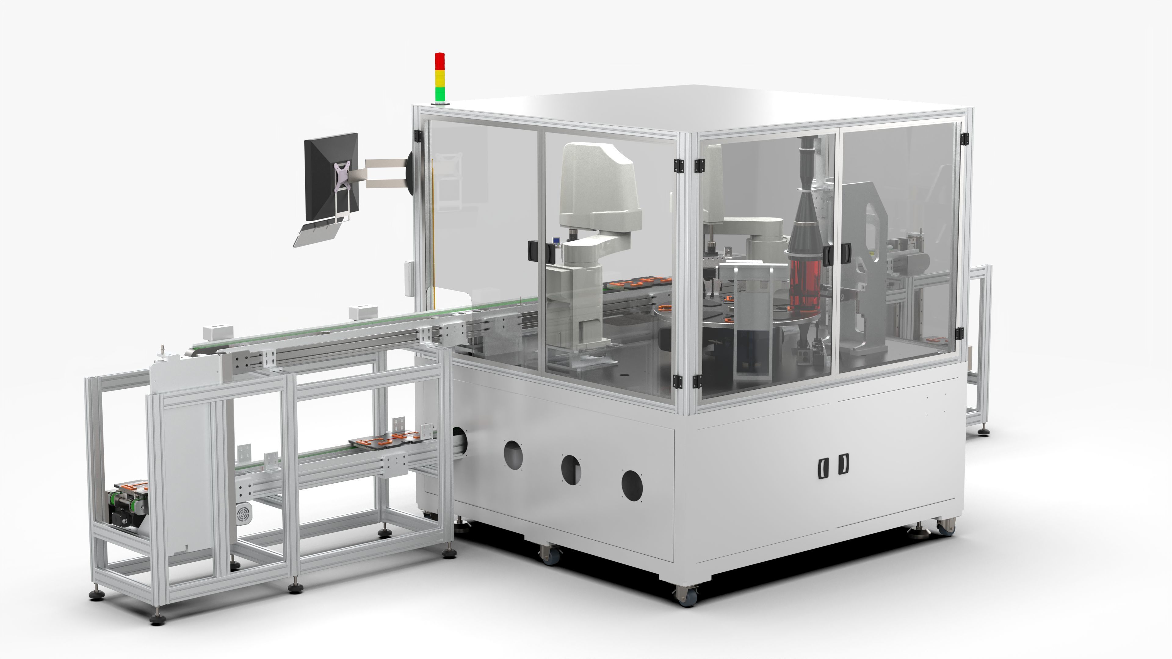 Automatic Mobile Phone Battery Testing Machine 3D model_4
