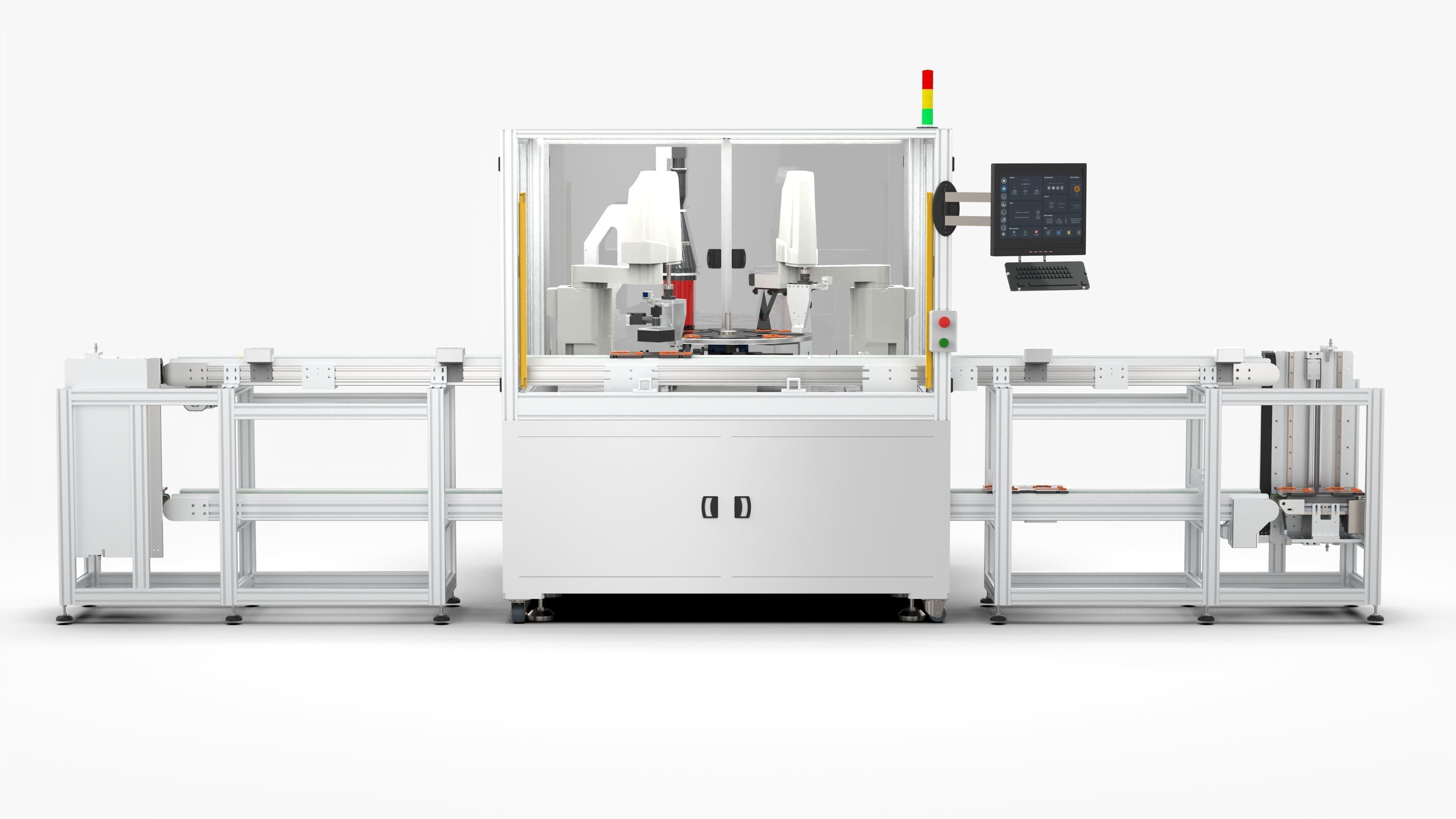 Automatic Mobile Phone Battery Testing Machine 3D model_6