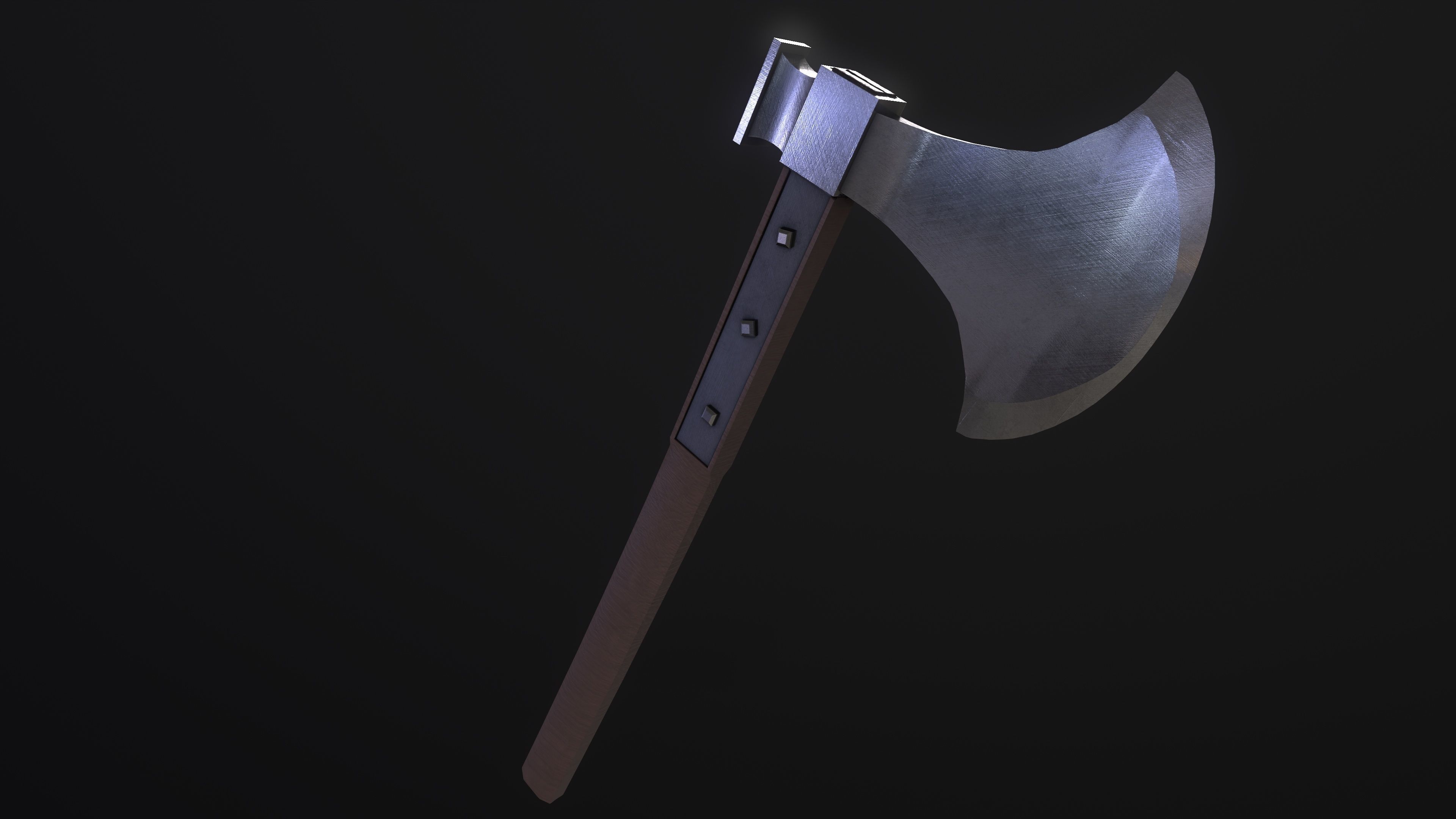 Axe of Giovanni Battista Bugatti - Papal Executioner Low-poly 3D model_5