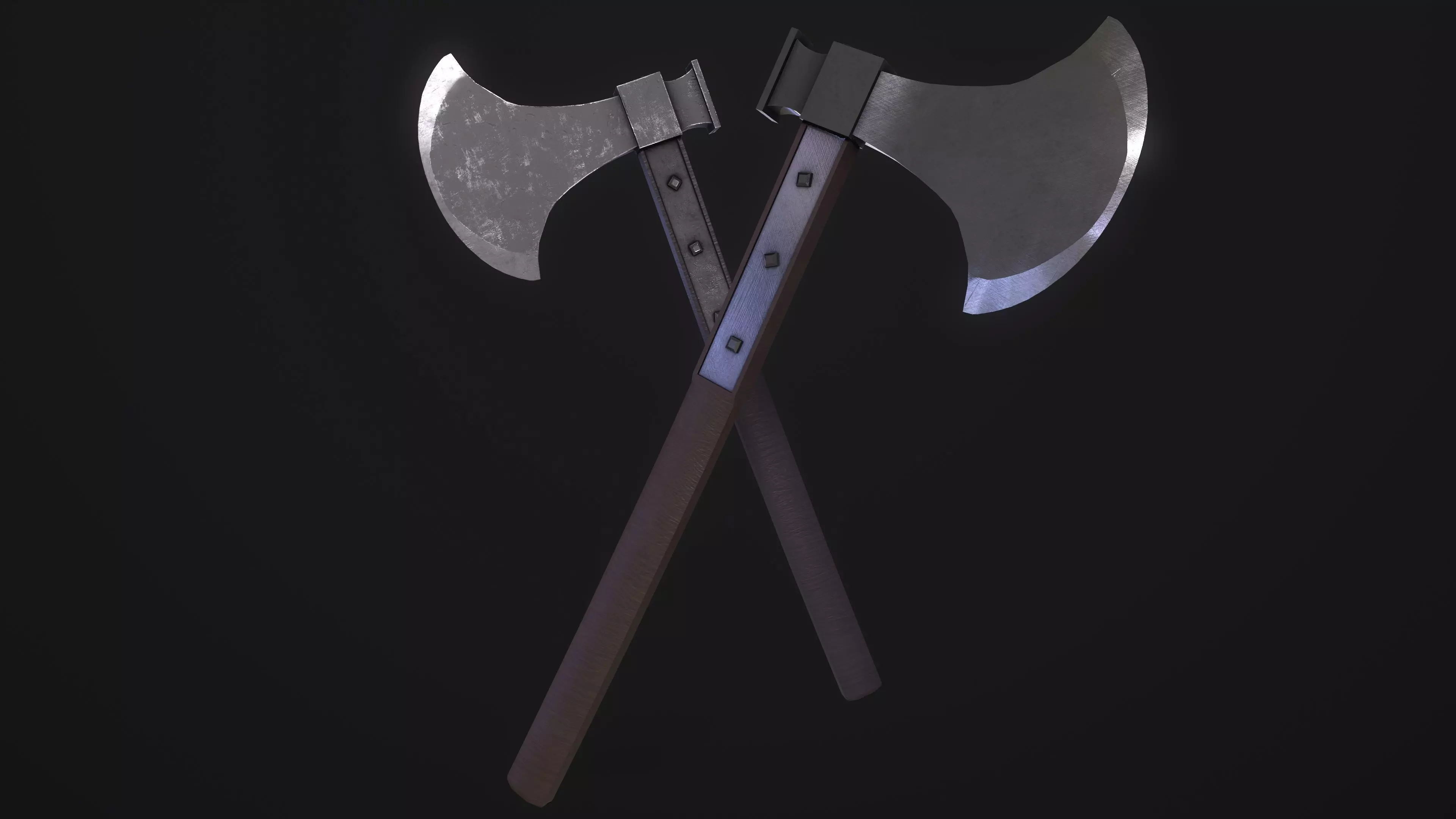 Axe of Giovanni Battista Bugatti - Papal Executioner Low-poly 3D model_0